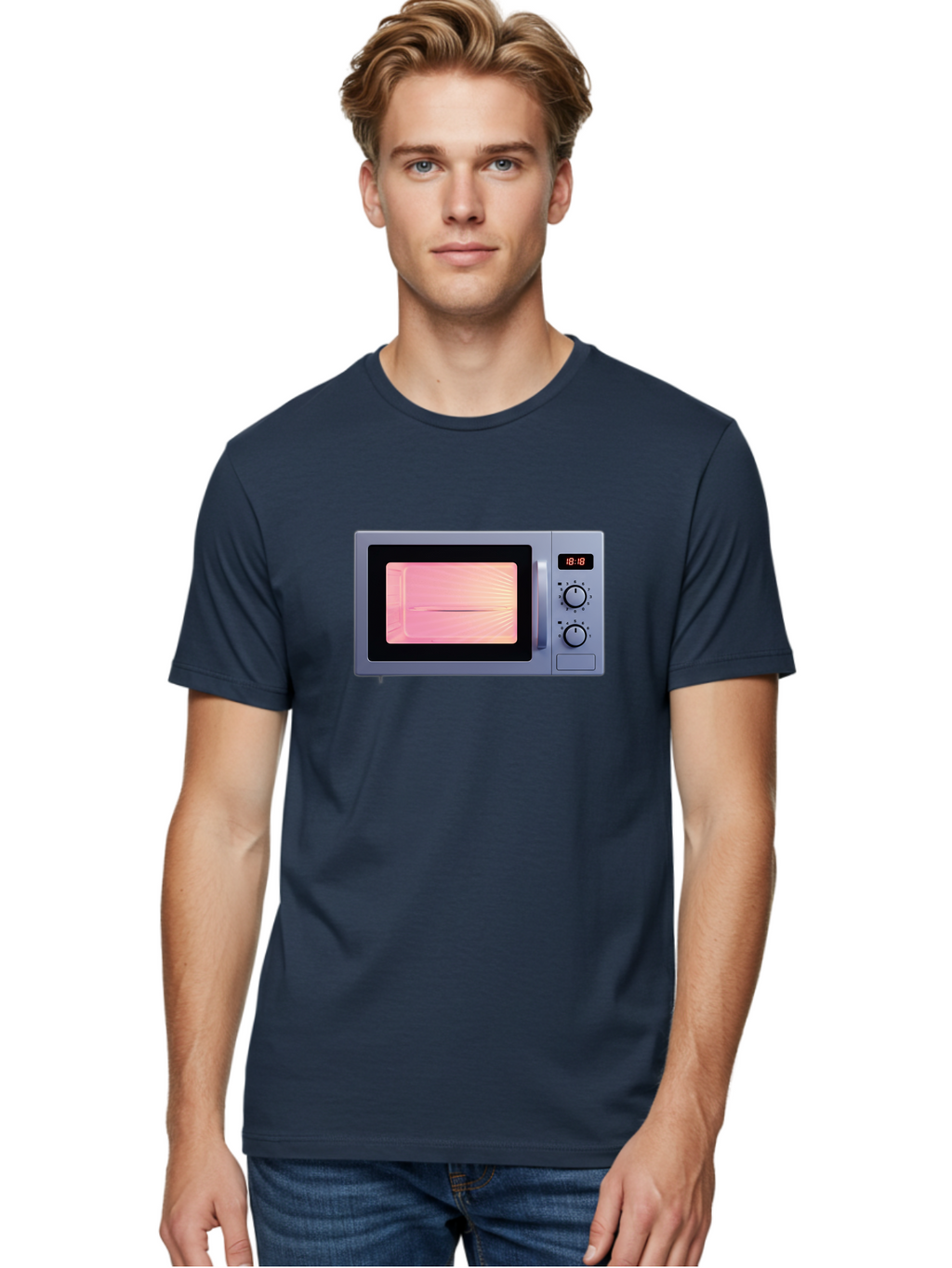18-18-Microwave Men'S Graphic Tee, 100% Cotton, Comfortable Casual Summer Wear, Machine Washable, Vintage Camera, Old Camera, Antique Camera, Black Camera, Classic Photography, Photography Equipment, Nostalgic Device, Film Camera, Camera Art Bao017
