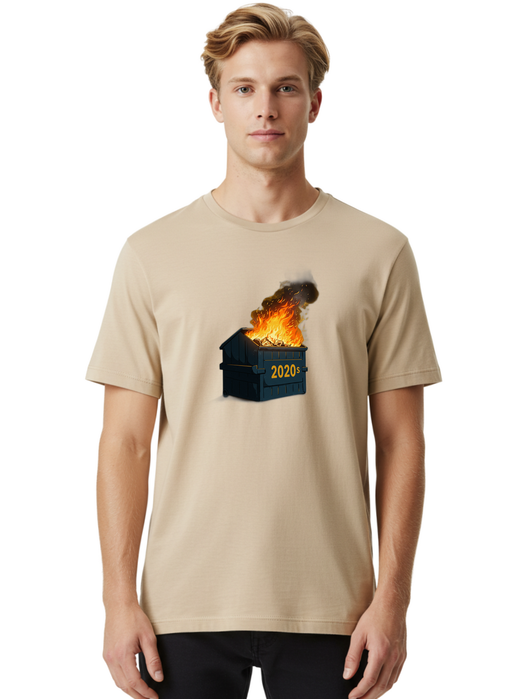 2020S-Dumpster-Fire Men'S Graphic Tee, 100% Cotton, Comfortable Casual Summer Wear, Machine Washable, Vintage Camera, Old Camera, Antique Camera, Black Camera, Classic Photography, Photography Equipment, Nostalgic Device, Film Camera, Bao026