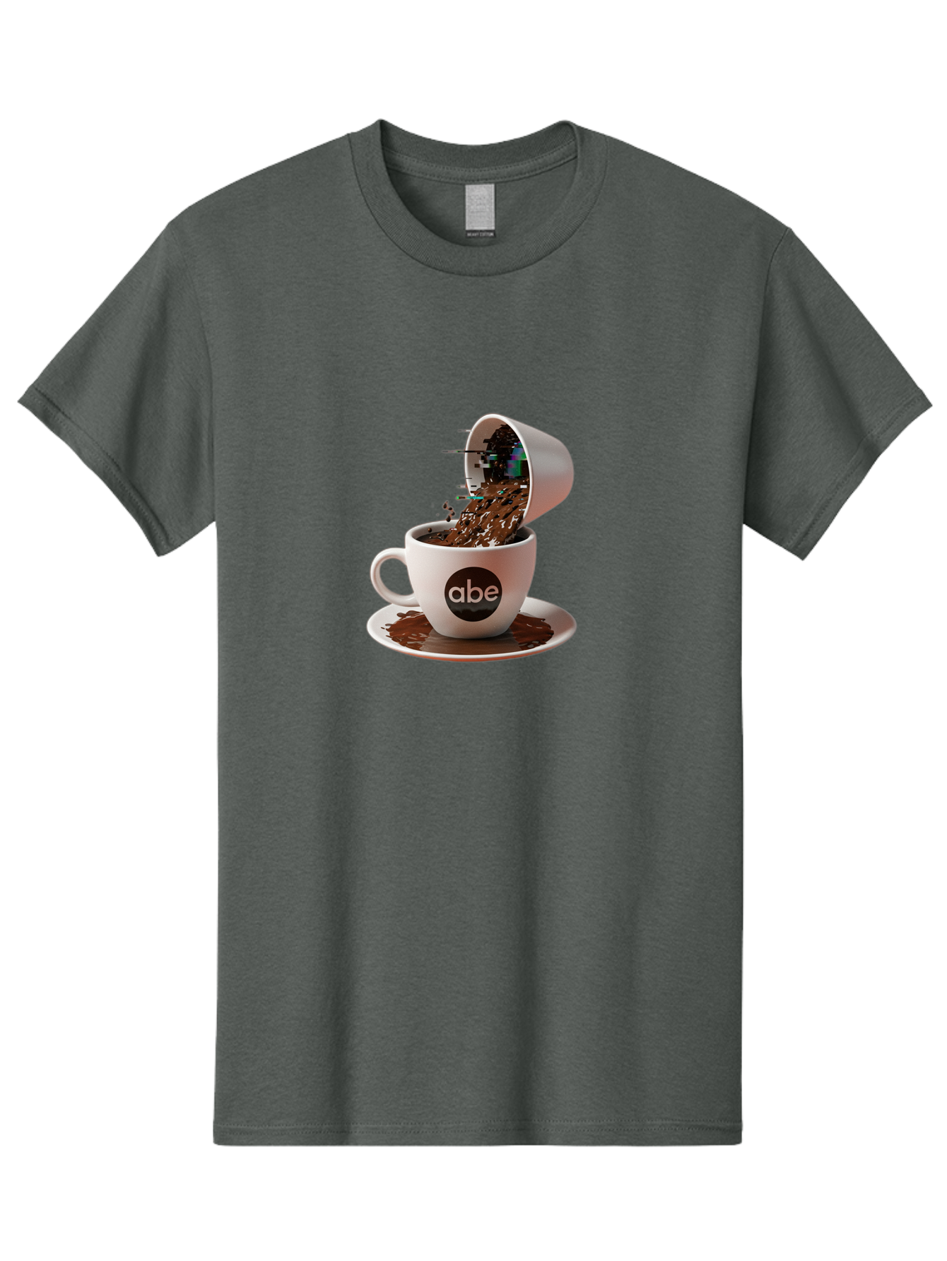 Abe-Coffee-Cup Men'S Graphic Tee, 100% Cotton, Comfortable Casual Summer Wear, Machine Washable, Vintage Camera, Old Camera, Antique Camera, Black Camera, Classic Photography, Photography Equipment, Nostalgic Device, Film Camera, Camera Art Bao030