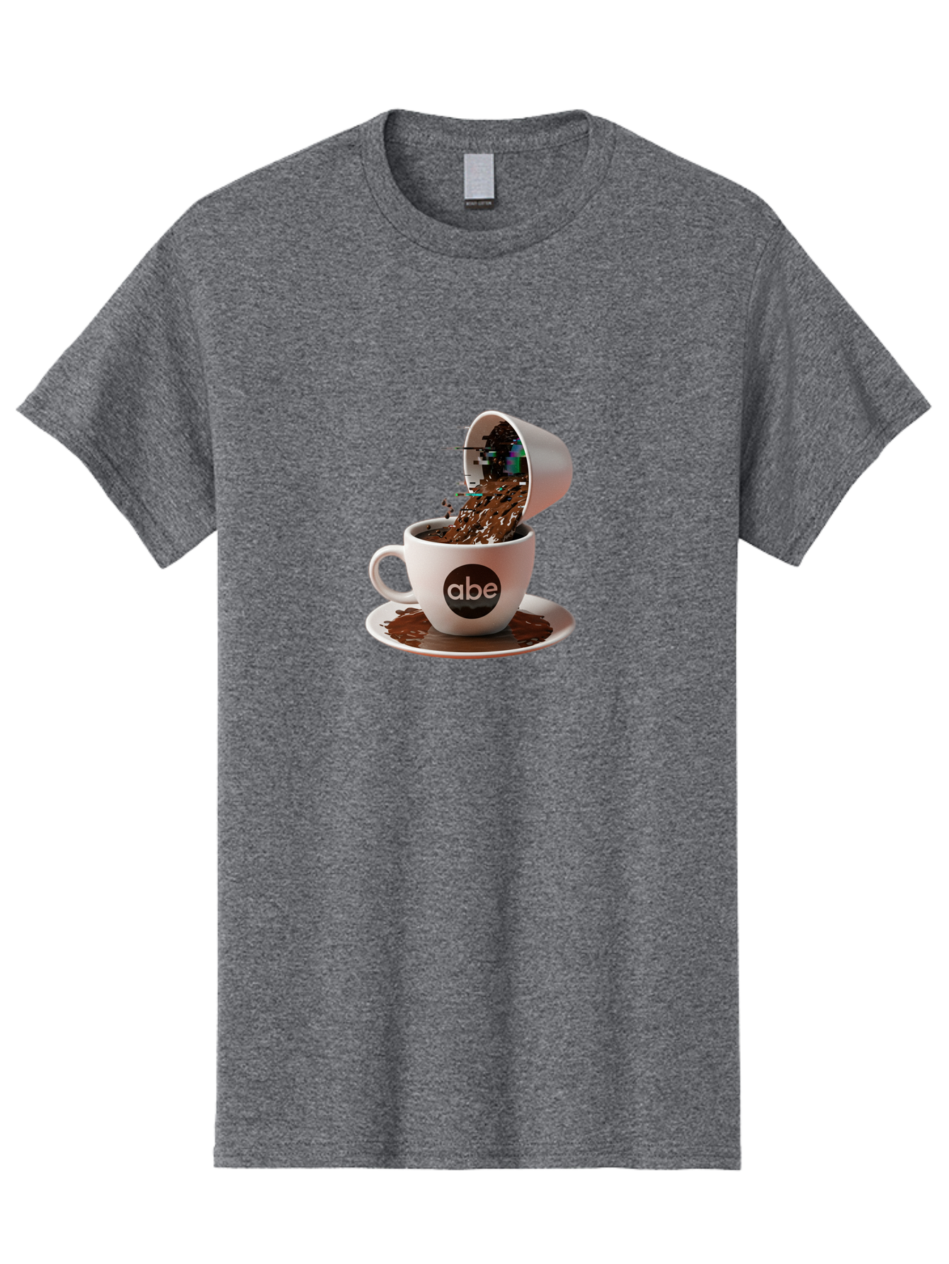 Abe-Coffee-Cup Men'S Graphic Tee, 100% Cotton, Comfortable Casual Summer Wear, Machine Washable, Vintage Camera, Old Camera, Antique Camera, Black Camera, Classic Photography, Photography Equipment, Nostalgic Device, Film Camera, Camera Art Bao030