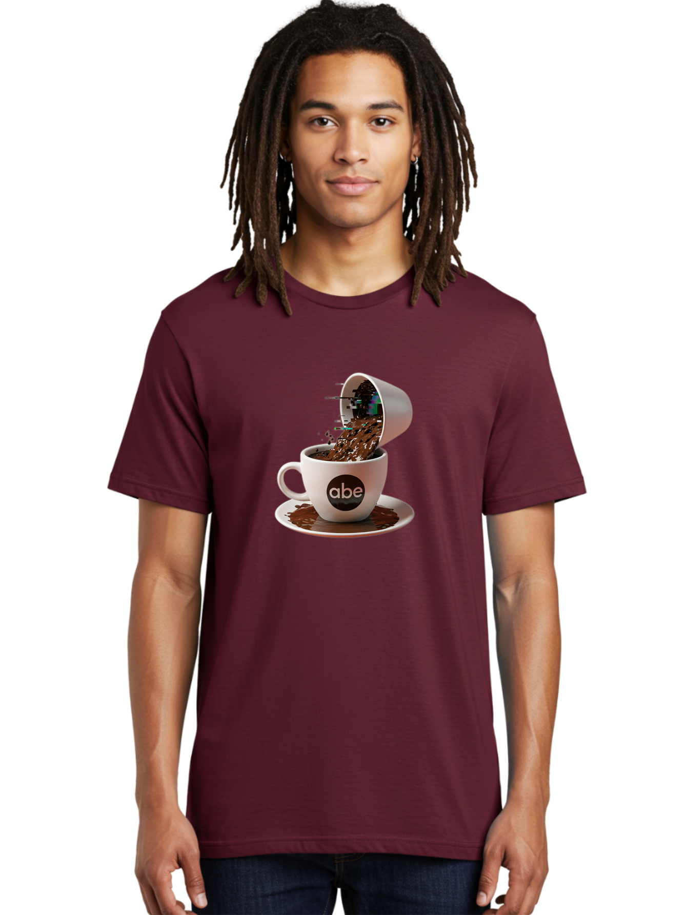 Abe-Coffee-Cup Men'S Graphic Tee, 100% Cotton, Comfortable Casual Summer Wear, Machine Washable, Vintage Camera, Old Camera, Antique Camera, Black Camera, Classic Photography, Photography Equipment, Nostalgic Device, Film Camera, Camera Art Bao030