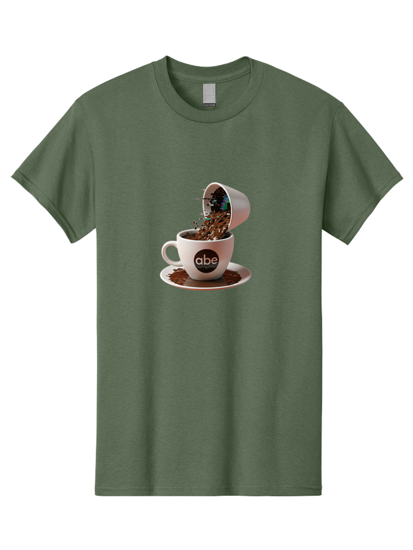 Abe-Coffee-Cup Men'S Graphic Tee, 100% Cotton, Comfortable Casual Summer Wear, Machine Washable, Vintage Camera, Old Camera, Antique Camera, Black Camera, Classic Photography, Photography Equipment, Nostalgic Device, Film Camera, Camera Art Bao030