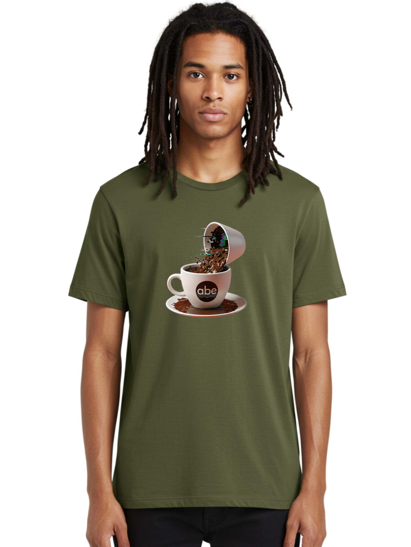 Abe-Coffee-Cup Men'S Graphic Tee, 100% Cotton, Comfortable Casual Summer Wear, Machine Washable, Vintage Camera, Old Camera, Antique Camera, Black Camera, Classic Photography, Photography Equipment, Nostalgic Device, Film Camera, Camera Art Bao030