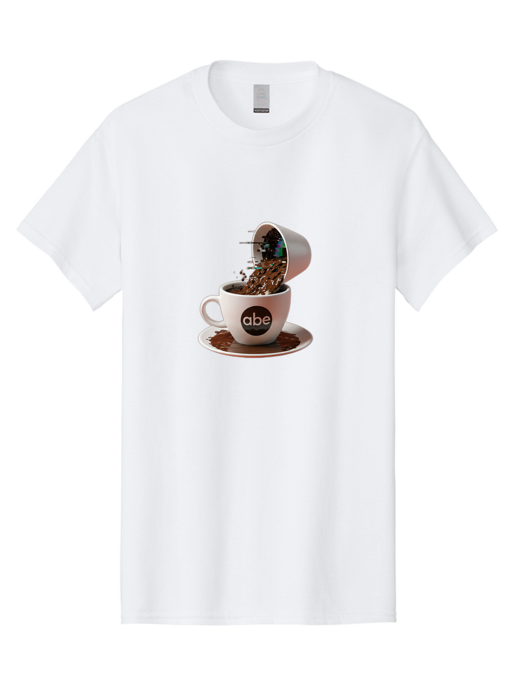 Abe-Coffee-Cup Men'S Graphic Tee, 100% Cotton, Comfortable Casual Summer Wear, Machine Washable, Vintage Camera, Old Camera, Antique Camera, Black Camera, Classic Photography, Photography Equipment, Nostalgic Device, Film Camera, Camera Art Bao030