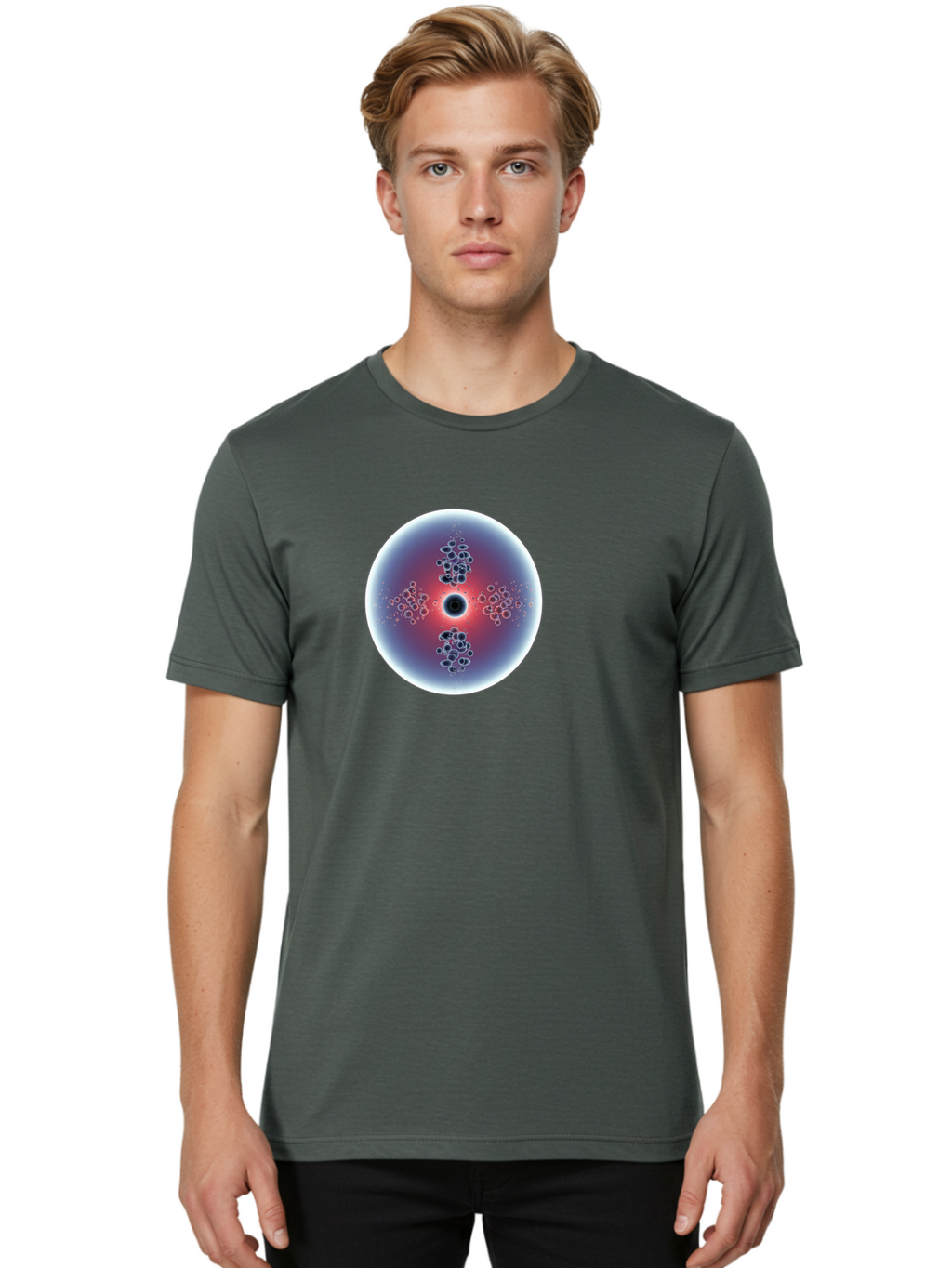 Abstract-Circle Men'S Graphic Tee, 100% Cotton, Comfortable Casual Summer Wear, Machine Washable, Vintage Camera, Old Camera, Antique Camera, Black Camera, Classic Photography, Photography Equipment, Nostalgic Device, Film Camera, Camera Art Bao031