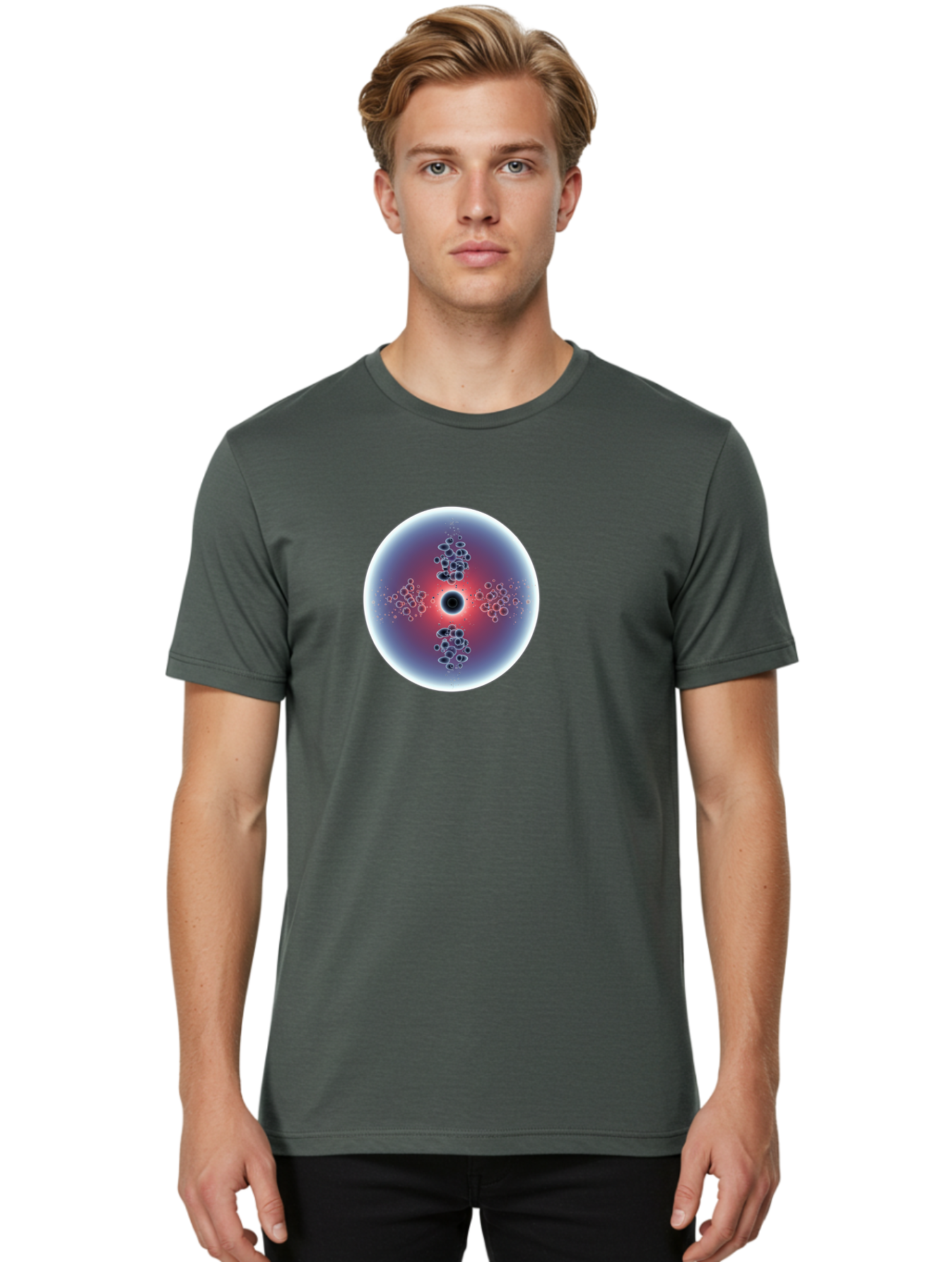 Abstract-Circle Men'S Graphic Tee, 100% Cotton, Comfortable Casual Summer Wear, Machine Washable, Vintage Camera, Old Camera, Antique Camera, Black Camera, Classic Photography, Photography Equipment, Nostalgic Device, Film Camera, Camera Art Bao031