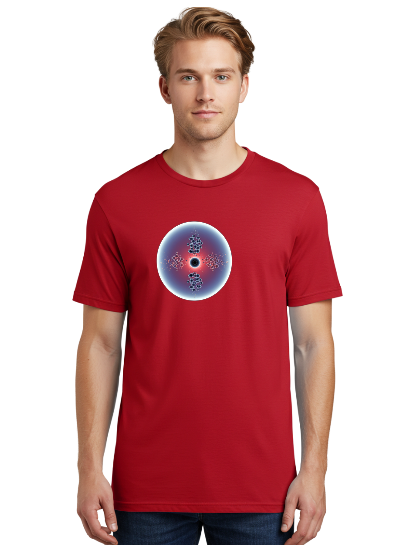 Abstract-Circle Men'S Graphic Tee, 100% Cotton, Comfortable Casual Summer Wear, Machine Washable, Vintage Camera, Old Camera, Antique Camera, Black Camera, Classic Photography, Photography Equipment, Nostalgic Device, Film Camera, Camera Art Bao031
