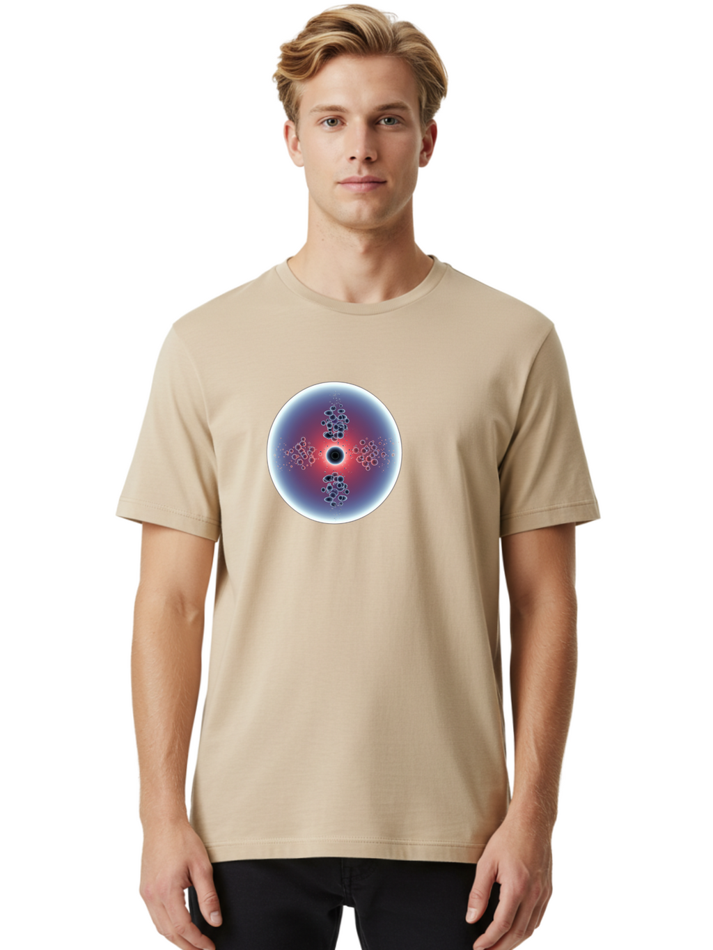 Abstract-Circle Men'S Graphic Tee, 100% Cotton, Comfortable Casual Summer Wear, Machine Washable, Vintage Camera, Old Camera, Antique Camera, Black Camera, Classic Photography, Photography Equipment, Nostalgic Device, Film Camera, Camera Art Bao031