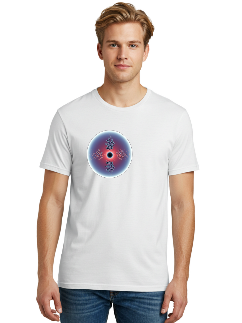 Abstract-Circle Men'S Graphic Tee, 100% Cotton, Comfortable Casual Summer Wear, Machine Washable, Vintage Camera, Old Camera, Antique Camera, Black Camera, Classic Photography, Photography Equipment, Nostalgic Device, Film Camera, Camera Art Bao031