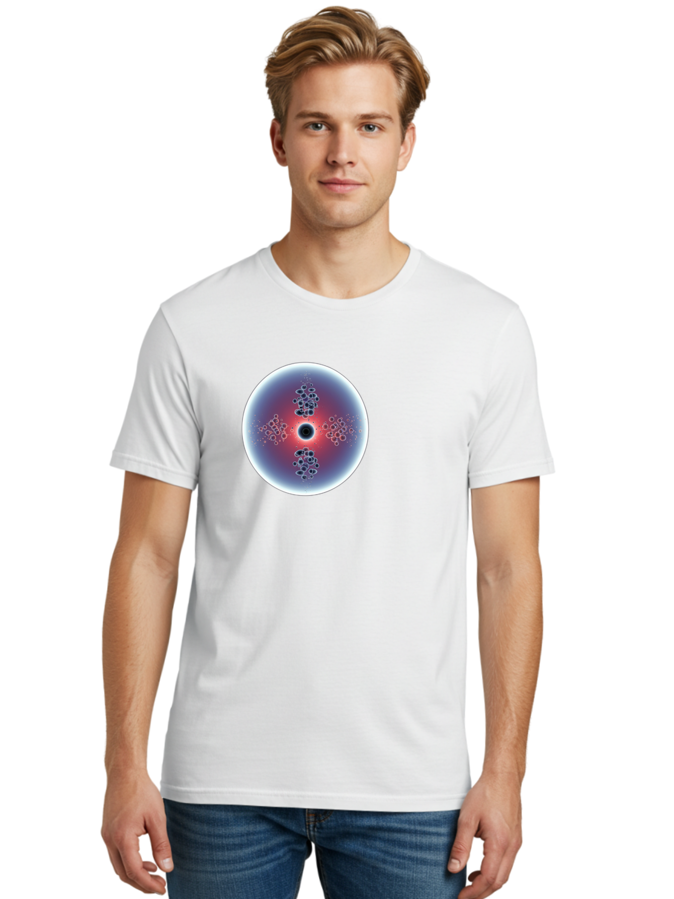 Abstract-Circle Men'S Graphic Tee, 100% Cotton, Comfortable Casual Summer Wear, Machine Washable, Vintage Camera, Old Camera, Antique Camera, Black Camera, Classic Photography, Photography Equipment, Nostalgic Device, Film Camera, Camera Art Bao031