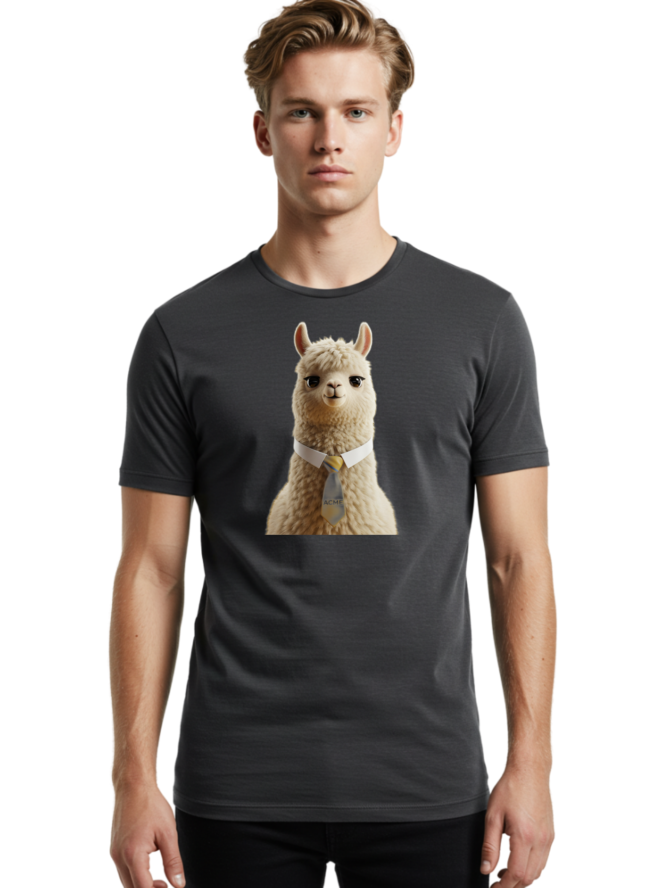 Acme-Llama Men'S Graphic Tee, 100% Cotton, Comfortable Casual Summer Wear, Machine Washable, Vintage Camera, Old Camera, Antique Camera, Black Camera, Classic Photography, Photography Equipment, Nostalgic Device, Film Camera, Camera Art Bao032