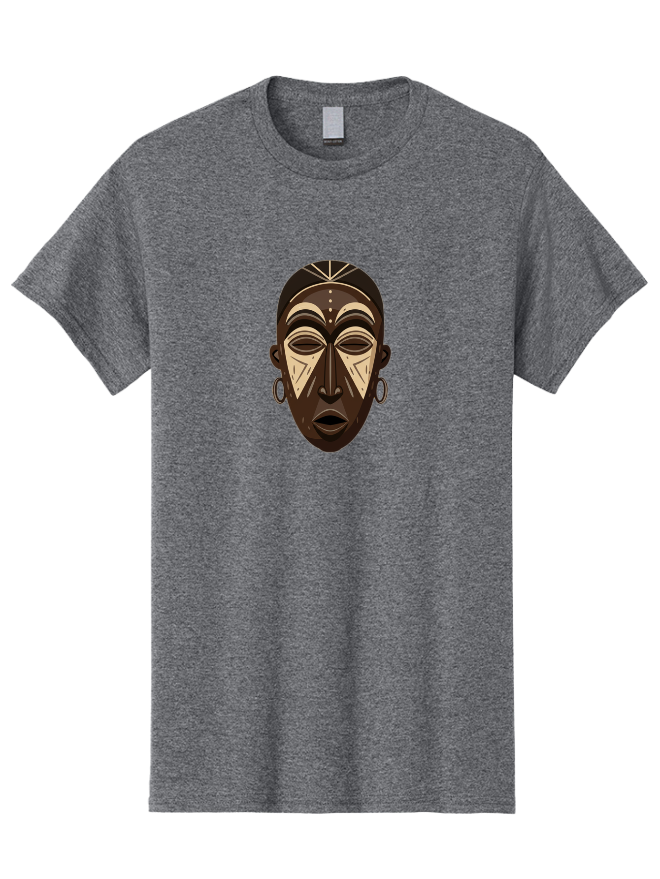 African-Mask Men'S Graphic Tee, 100% Cotton, Comfortable Casual Summer Wear, Machine Washable, Vintage Camera, Old Camera, Antique Camera, Black Camera, Classic Photography, Photography Equipment, Nostalgic Device, Film Camera, Camera Art Bao033
