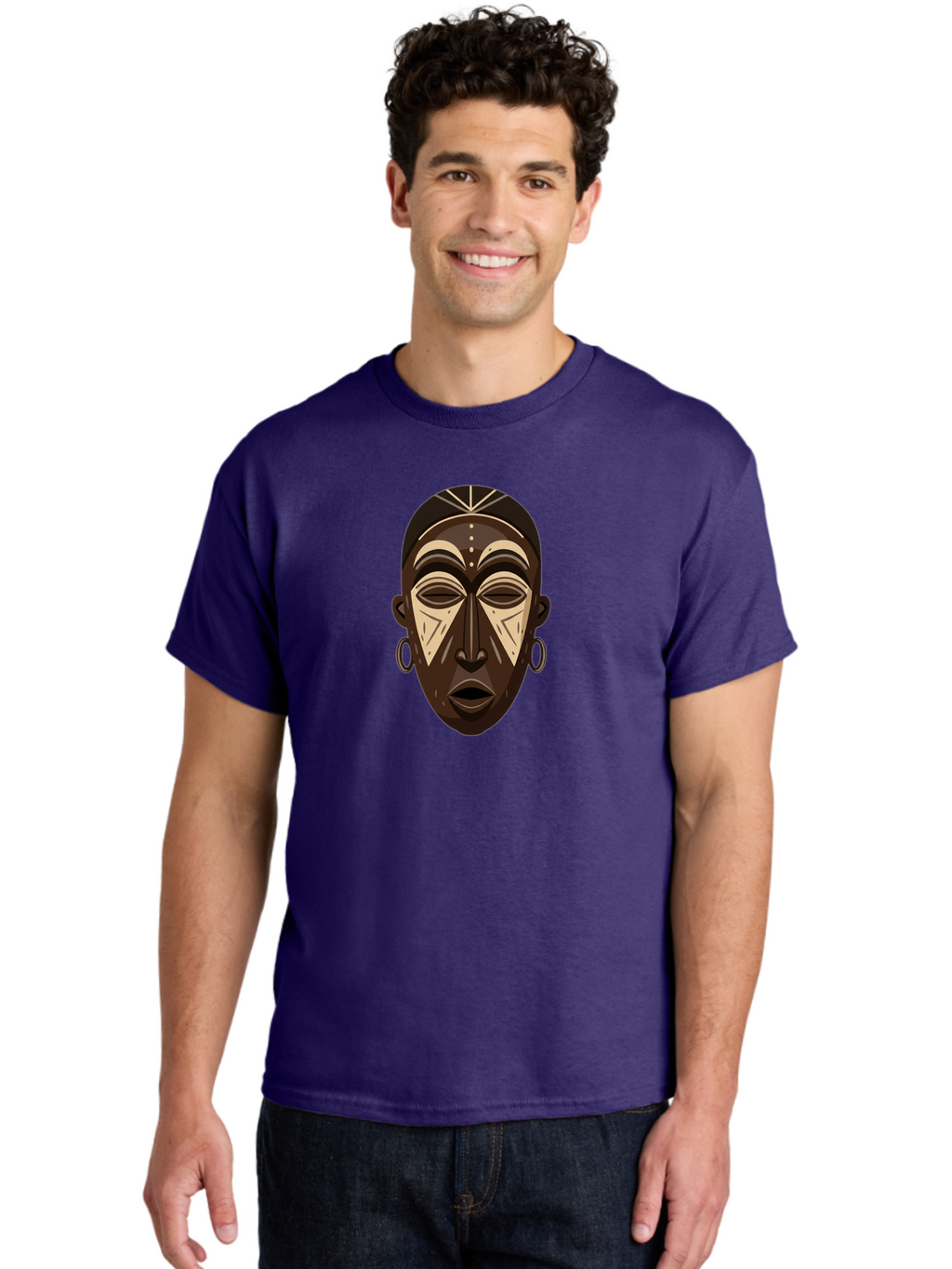 African-Mask Men'S Graphic Tee, 100% Cotton, Comfortable Casual Summer Wear, Machine Washable, Vintage Camera, Old Camera, Antique Camera, Black Camera, Classic Photography, Photography Equipment, Nostalgic Device, Film Camera, Camera Art Bao033