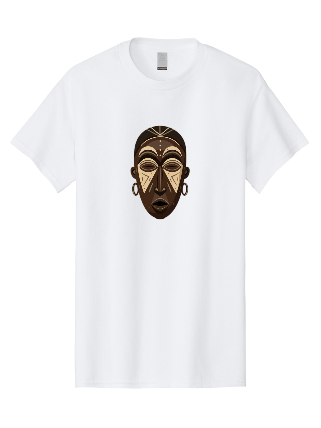 African-Mask Men'S Graphic Tee, 100% Cotton, Comfortable Casual Summer Wear, Machine Washable, Vintage Camera, Old Camera, Antique Camera, Black Camera, Classic Photography, Photography Equipment, Nostalgic Device, Film Camera, Camera Art Bao033