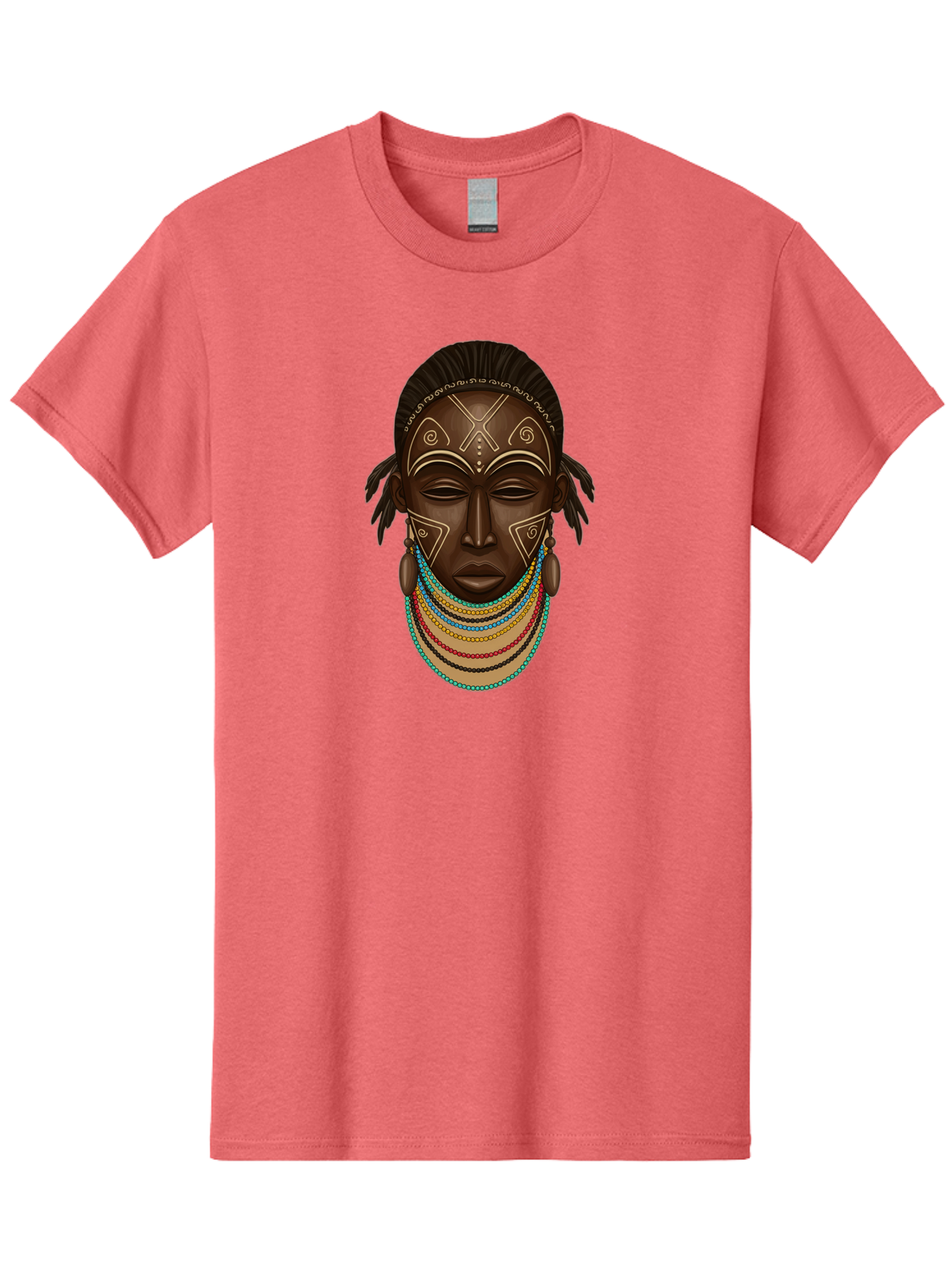 African-Woman-Portrait-1 Men'S Graphic Tee, 100% Cotton, Comfortable Casual Summer Wear, Machine Washable, Vintage Camera, Old Camera, Antique Camera, Black Camera, Classic Photography, Photography Equipment, Nostalgic Device, Film Camera, Bao034