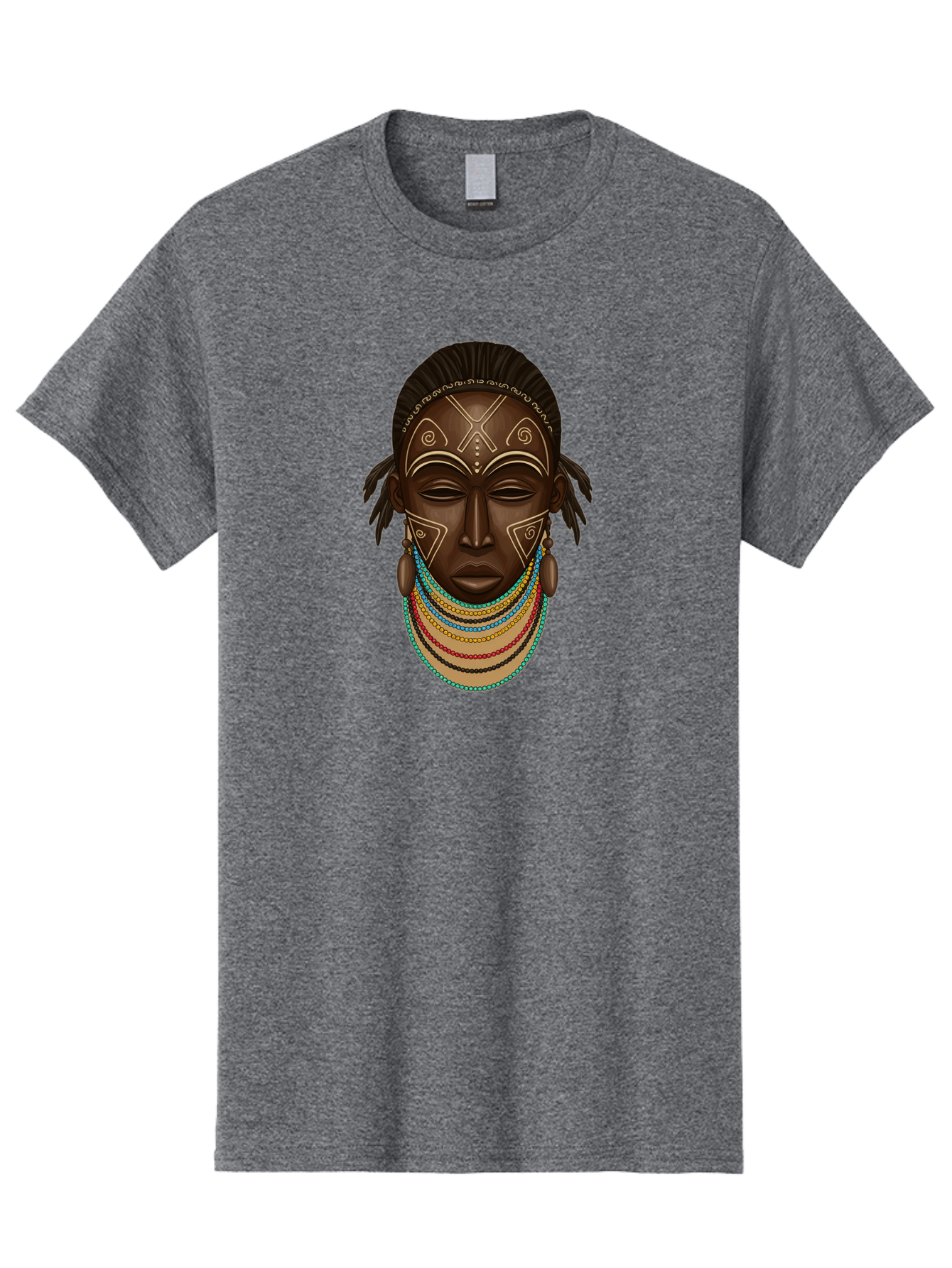 African-Woman-Portrait-1 Men'S Graphic Tee, 100% Cotton, Comfortable Casual Summer Wear, Machine Washable, Vintage Camera, Old Camera, Antique Camera, Black Camera, Classic Photography, Photography Equipment, Nostalgic Device, Film Camera, Bao034