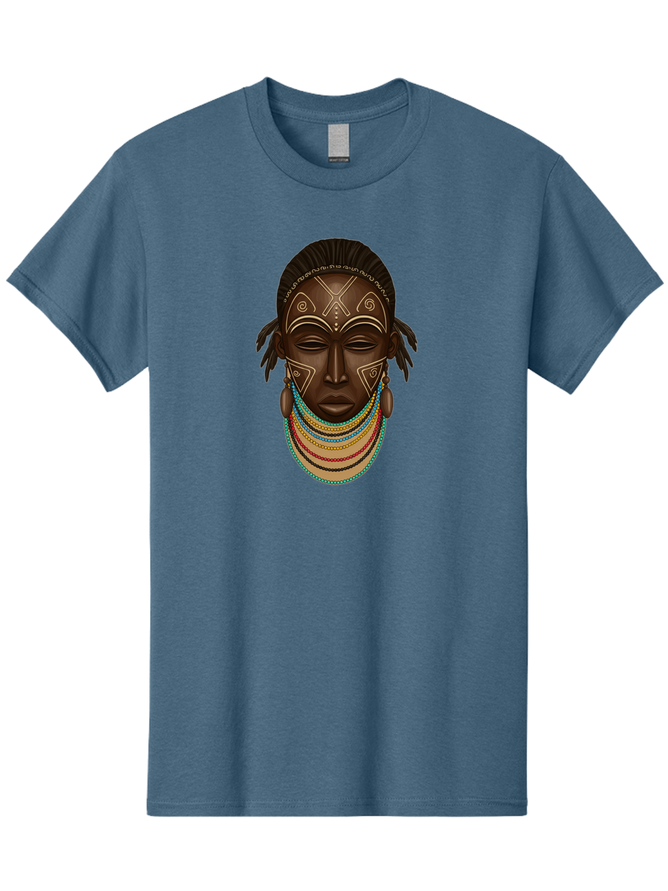 African-Woman-Portrait-1 Men'S Graphic Tee, 100% Cotton, Comfortable Casual Summer Wear, Machine Washable, Vintage Camera, Old Camera, Antique Camera, Black Camera, Classic Photography, Photography Equipment, Nostalgic Device, Film Camera, Bao034