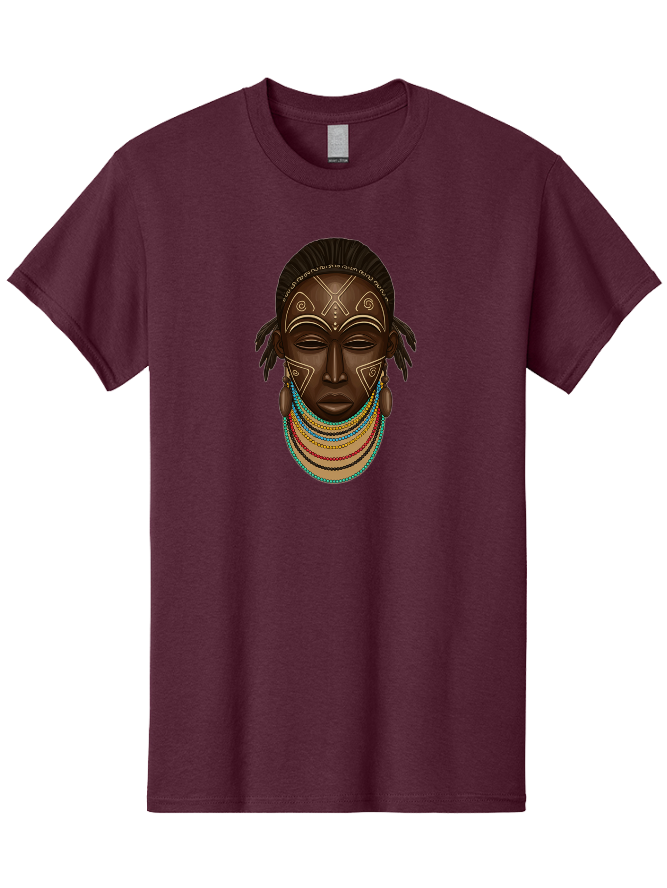 African-Woman-Portrait-1 Men'S Graphic Tee, 100% Cotton, Comfortable Casual Summer Wear, Machine Washable, Vintage Camera, Old Camera, Antique Camera, Black Camera, Classic Photography, Photography Equipment, Nostalgic Device, Film Camera, Bao034