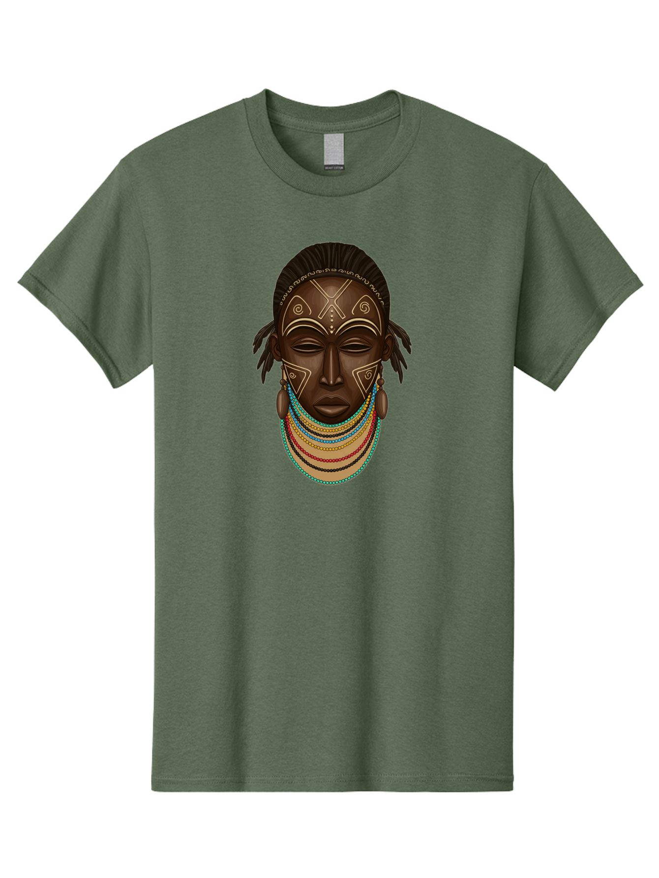 African-Woman-Portrait-1 Men'S Graphic Tee, 100% Cotton, Comfortable Casual Summer Wear, Machine Washable, Vintage Camera, Old Camera, Antique Camera, Black Camera, Classic Photography, Photography Equipment, Nostalgic Device, Film Camera, Bao034