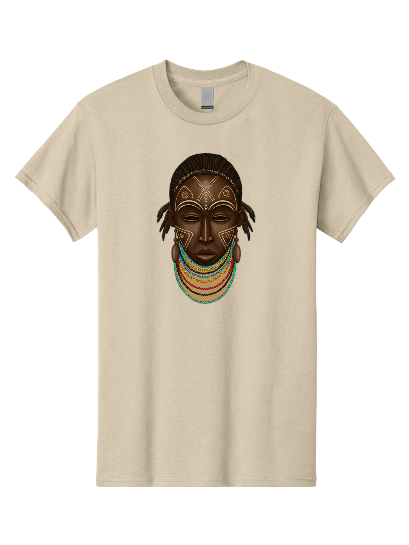 African-Woman-Portrait-1 Men'S Graphic Tee, 100% Cotton, Comfortable Casual Summer Wear, Machine Washable, Vintage Camera, Old Camera, Antique Camera, Black Camera, Classic Photography, Photography Equipment, Nostalgic Device, Film Camera, Bao034