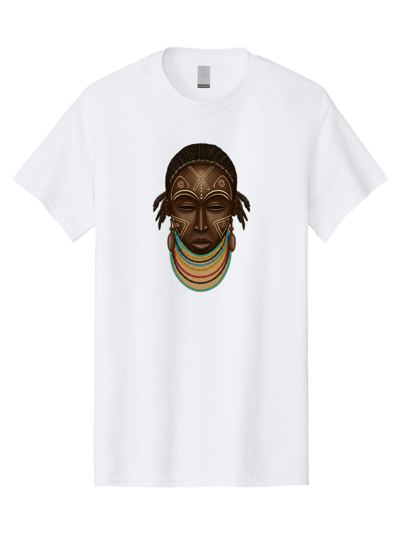 African-Woman-Portrait-1 Men'S Graphic Tee, 100% Cotton, Comfortable Casual Summer Wear, Machine Washable, Vintage Camera, Old Camera, Antique Camera, Black Camera, Classic Photography, Photography Equipment, Nostalgic Device, Film Camera, Bao034