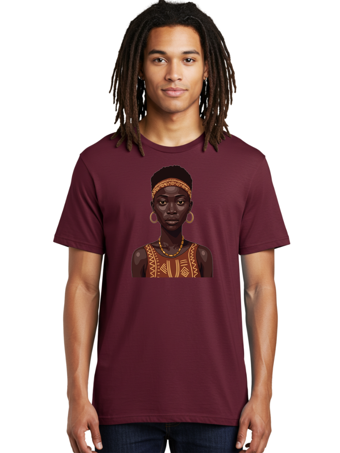 African-Woman-Portrait Men'S Graphic Tee, 100% Cotton, Comfortable Casual Summer Wear, Machine Washable, Vintage Camera, Old Camera, Antique Camera, Black Camera, Classic Photography, Photography Equipment, Nostalgic Device, Film Camera, Bao035