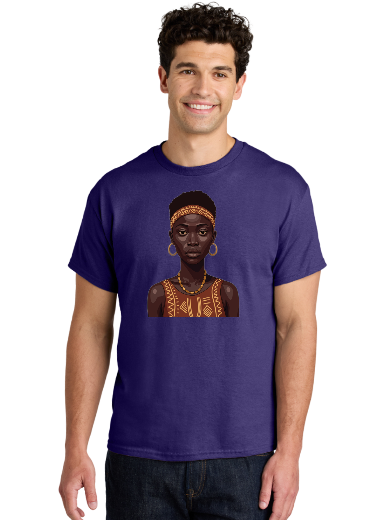 African-Woman-Portrait Men'S Graphic Tee, 100% Cotton, Comfortable Casual Summer Wear, Machine Washable, Vintage Camera, Old Camera, Antique Camera, Black Camera, Classic Photography, Photography Equipment, Nostalgic Device, Film Camera, Bao035