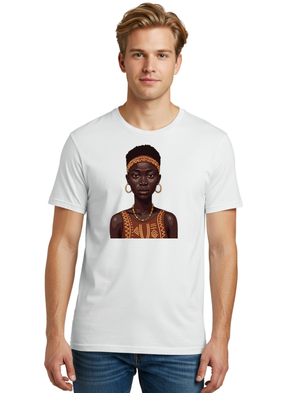 African-Woman-Portrait Men'S Graphic Tee, 100% Cotton, Comfortable Casual Summer Wear, Machine Washable, Vintage Camera, Old Camera, Antique Camera, Black Camera, Classic Photography, Photography Equipment, Nostalgic Device, Film Camera, Bao035