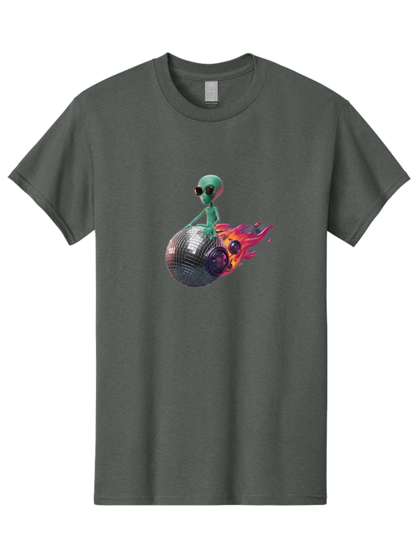 Alien-On-Disco-Ball Men'S Graphic Tee, 100% Cotton, Comfortable Casual Summer Wear, Machine Washable, Vintage Camera, Old Camera, Antique Camera, Black Camera, Classic Photography, Photography Equipment, Nostalgic Device, Film Camera, Bao038