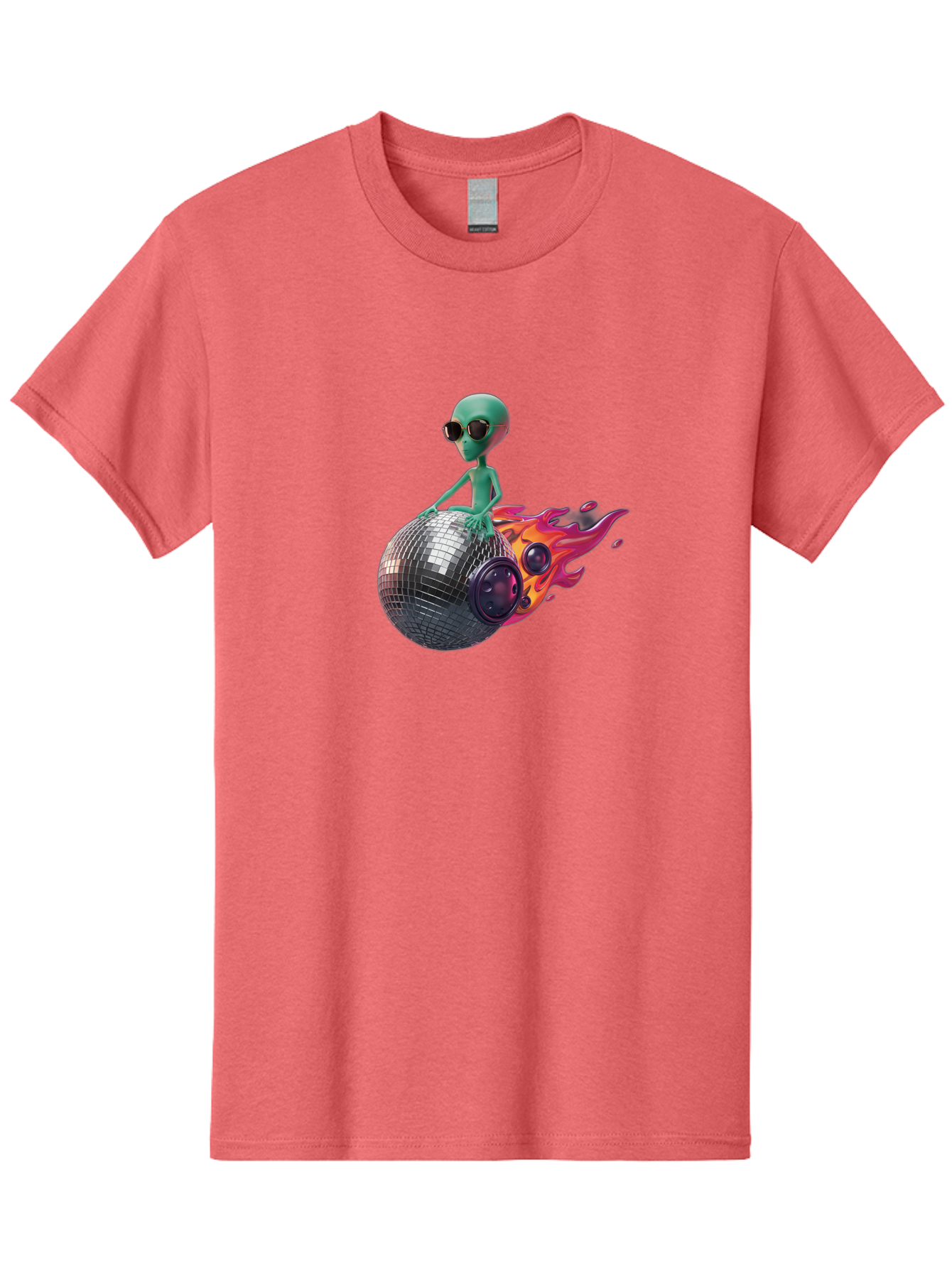 Alien-On-Disco-Ball Men'S Graphic Tee, 100% Cotton, Comfortable Casual Summer Wear, Machine Washable, Vintage Camera, Old Camera, Antique Camera, Black Camera, Classic Photography, Photography Equipment, Nostalgic Device, Film Camera, Bao038
