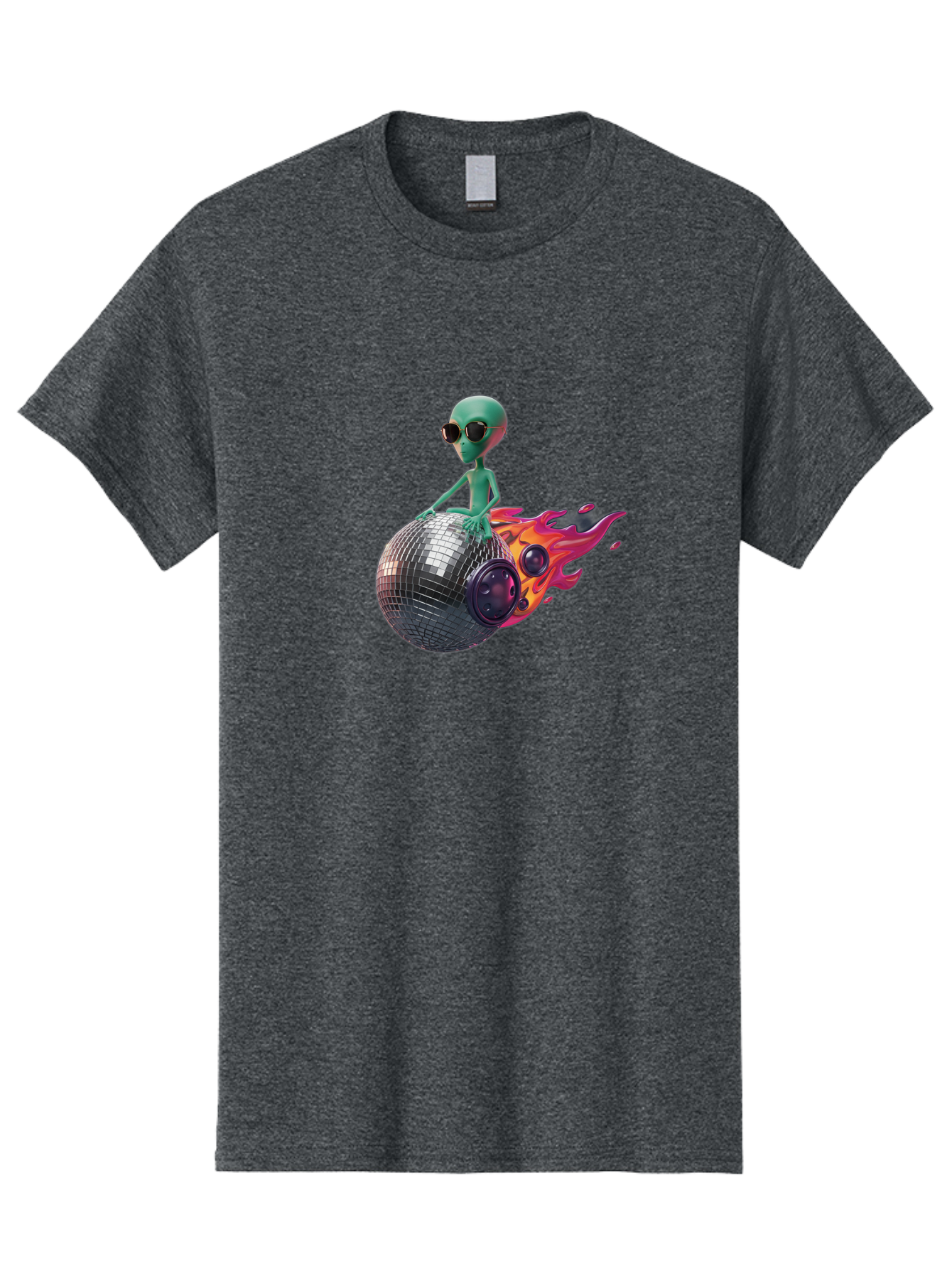 Alien-On-Disco-Ball Men'S Graphic Tee, 100% Cotton, Comfortable Casual Summer Wear, Machine Washable, Vintage Camera, Old Camera, Antique Camera, Black Camera, Classic Photography, Photography Equipment, Nostalgic Device, Film Camera, Bao038