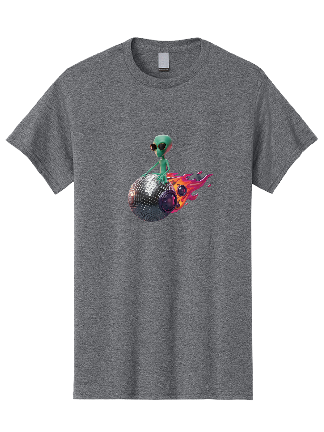 Alien-On-Disco-Ball Men'S Graphic Tee, 100% Cotton, Comfortable Casual Summer Wear, Machine Washable, Vintage Camera, Old Camera, Antique Camera, Black Camera, Classic Photography, Photography Equipment, Nostalgic Device, Film Camera, Bao038