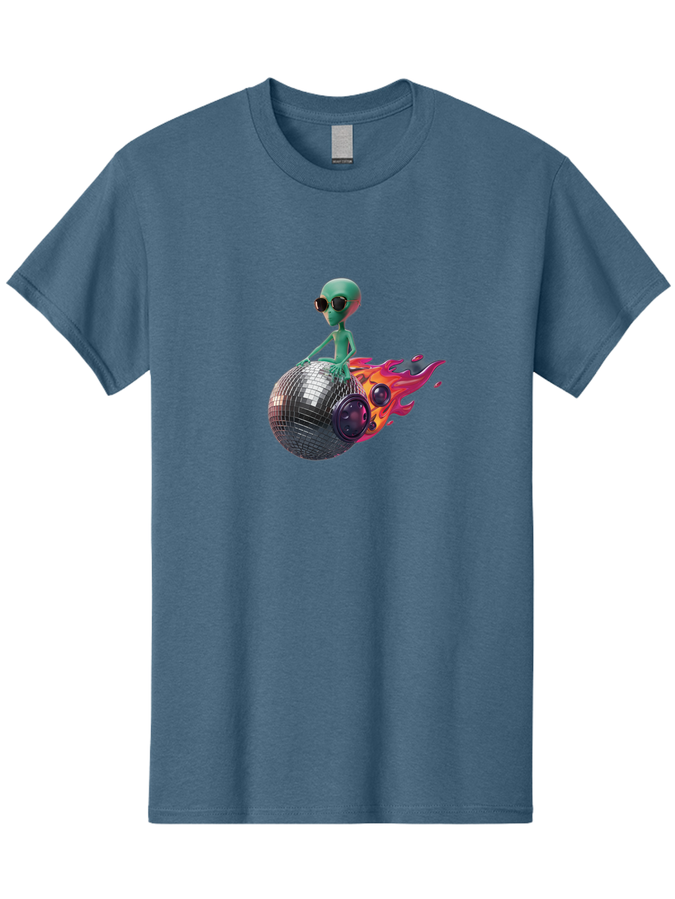 Alien-On-Disco-Ball Men'S Graphic Tee, 100% Cotton, Comfortable Casual Summer Wear, Machine Washable, Vintage Camera, Old Camera, Antique Camera, Black Camera, Classic Photography, Photography Equipment, Nostalgic Device, Film Camera, Bao038