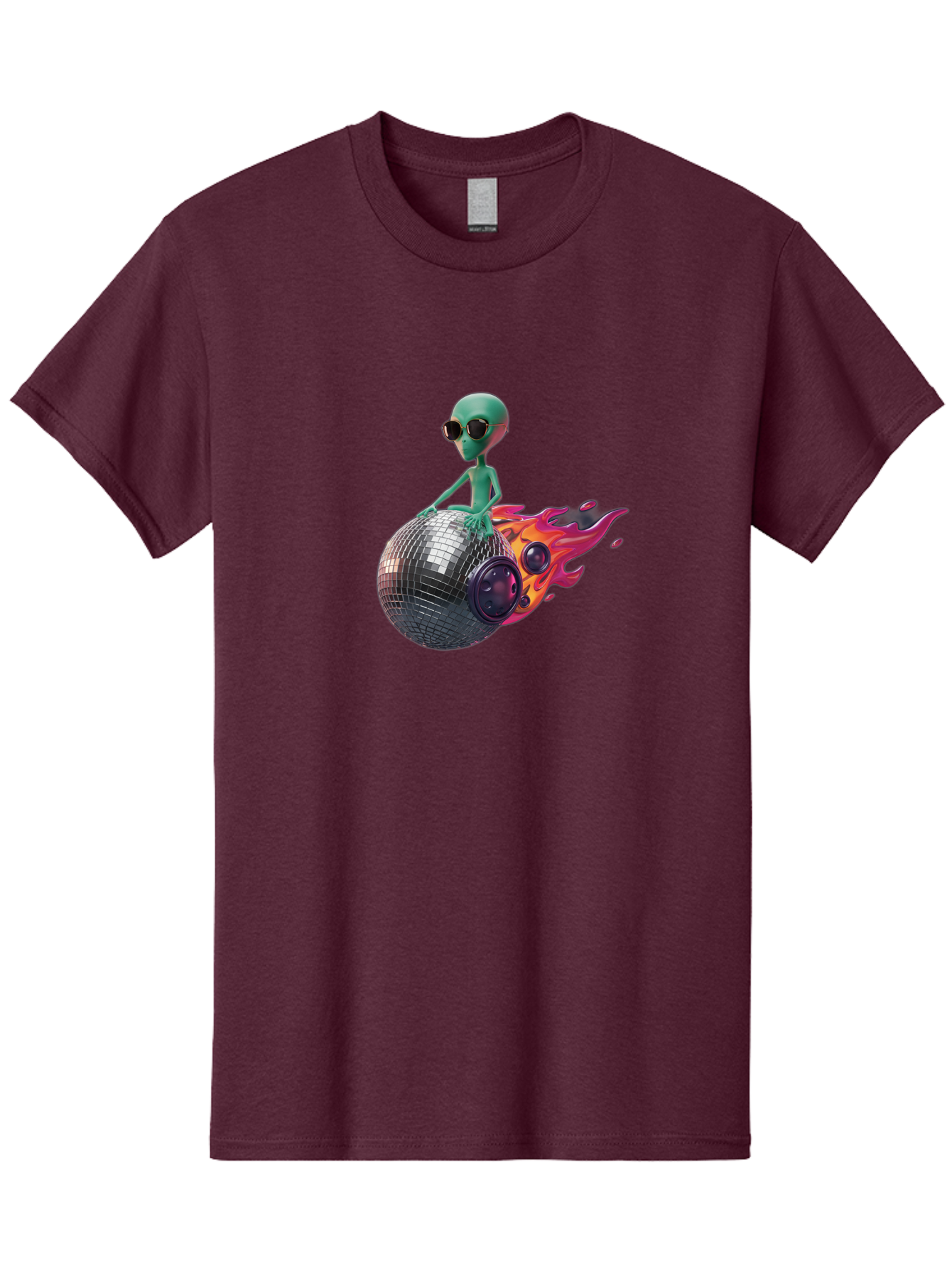 Alien-On-Disco-Ball Men'S Graphic Tee, 100% Cotton, Comfortable Casual Summer Wear, Machine Washable, Vintage Camera, Old Camera, Antique Camera, Black Camera, Classic Photography, Photography Equipment, Nostalgic Device, Film Camera, Bao038