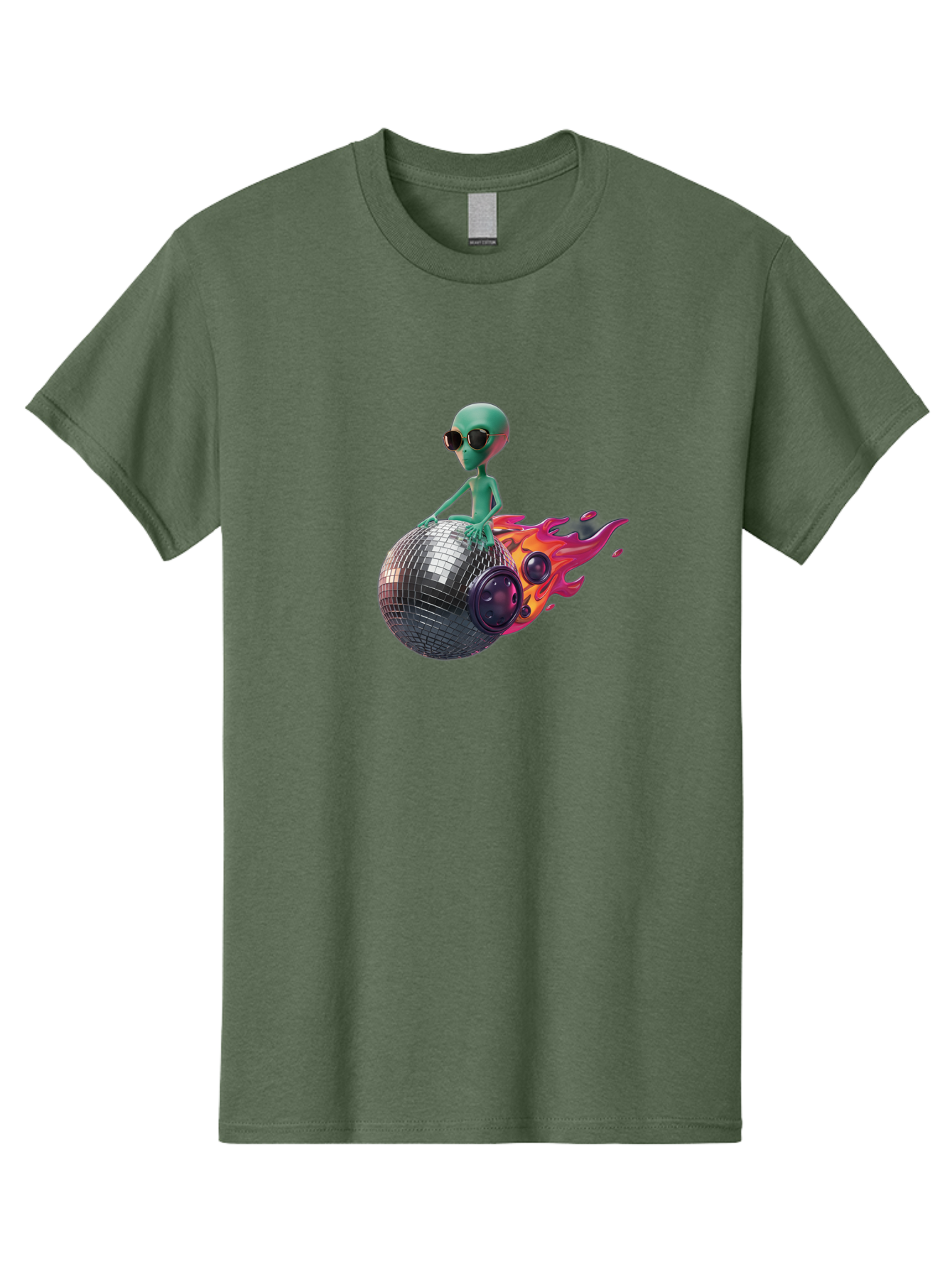 Alien-On-Disco-Ball Men'S Graphic Tee, 100% Cotton, Comfortable Casual Summer Wear, Machine Washable, Vintage Camera, Old Camera, Antique Camera, Black Camera, Classic Photography, Photography Equipment, Nostalgic Device, Film Camera, Bao038