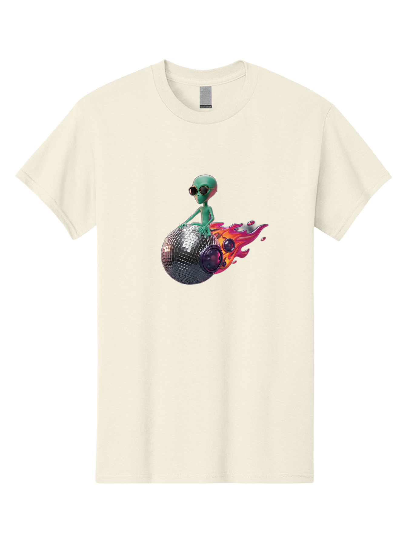 Alien-On-Disco-Ball Men'S Graphic Tee, 100% Cotton, Comfortable Casual Summer Wear, Machine Washable, Vintage Camera, Old Camera, Antique Camera, Black Camera, Classic Photography, Photography Equipment, Nostalgic Device, Film Camera, Bao038