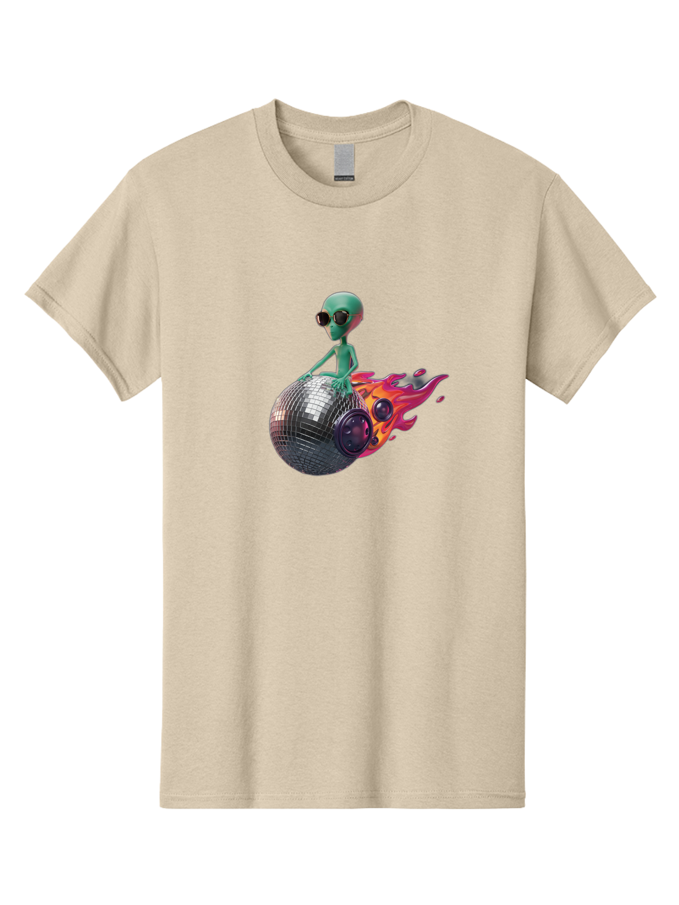 Alien-On-Disco-Ball Men'S Graphic Tee, 100% Cotton, Comfortable Casual Summer Wear, Machine Washable, Vintage Camera, Old Camera, Antique Camera, Black Camera, Classic Photography, Photography Equipment, Nostalgic Device, Film Camera, Bao038