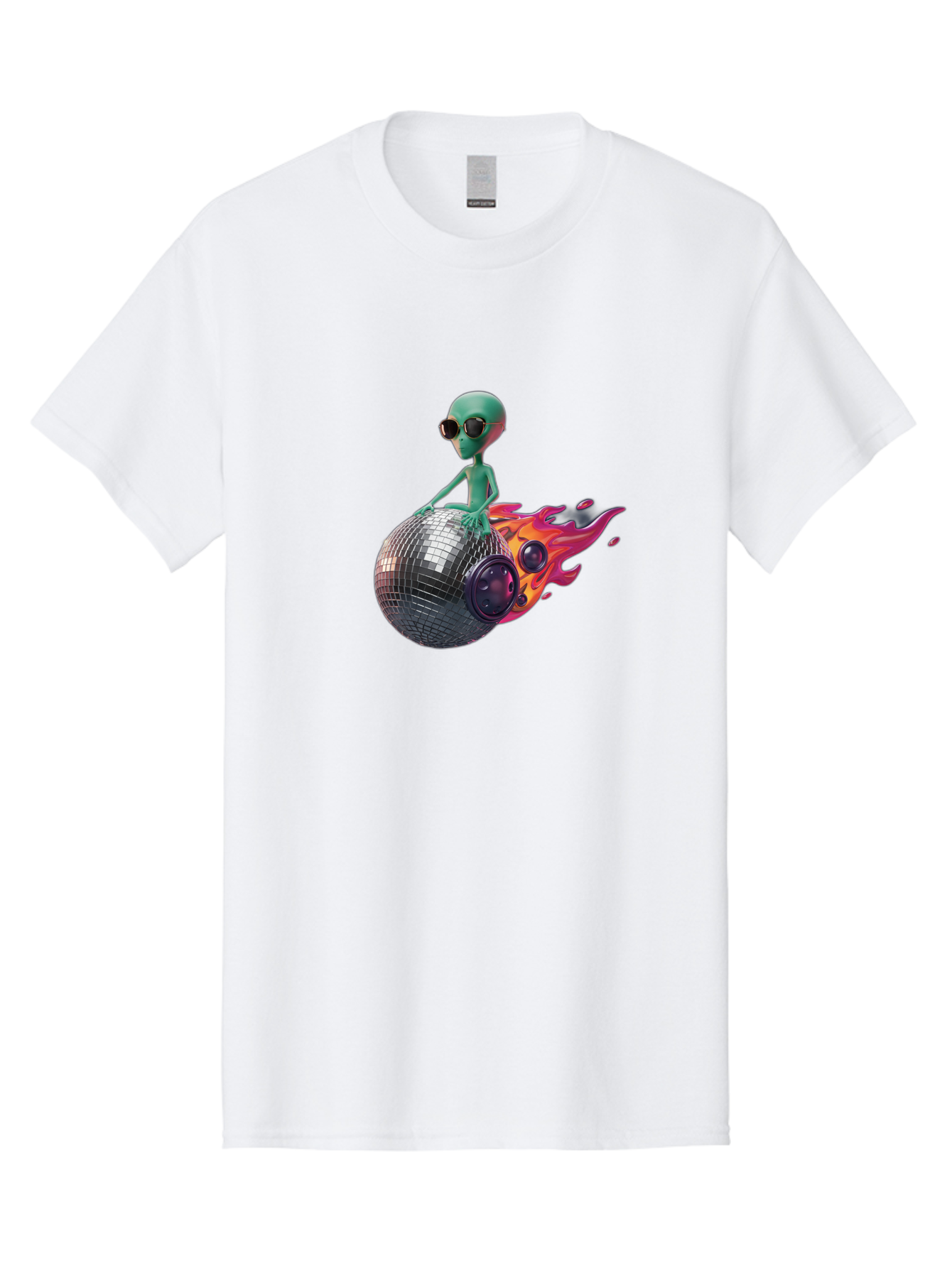 Alien-On-Disco-Ball Men'S Graphic Tee, 100% Cotton, Comfortable Casual Summer Wear, Machine Washable, Vintage Camera, Old Camera, Antique Camera, Black Camera, Classic Photography, Photography Equipment, Nostalgic Device, Film Camera, Bao038