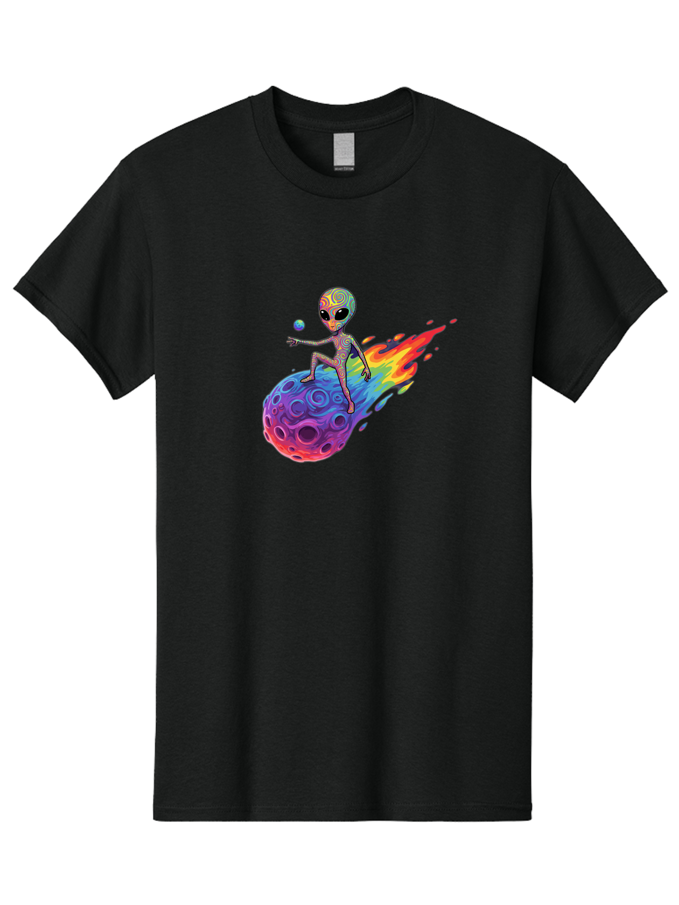 Alien-On-Meteor Men'S Graphic Tee, 100% Cotton, Comfortable Casual Summer Wear, Machine Washable, Vintage Camera, Old Camera, Antique Camera, Black Camera, Classic Photography, Photography Equipment, Nostalgic Device, Film Camera, Camera Art Bao039