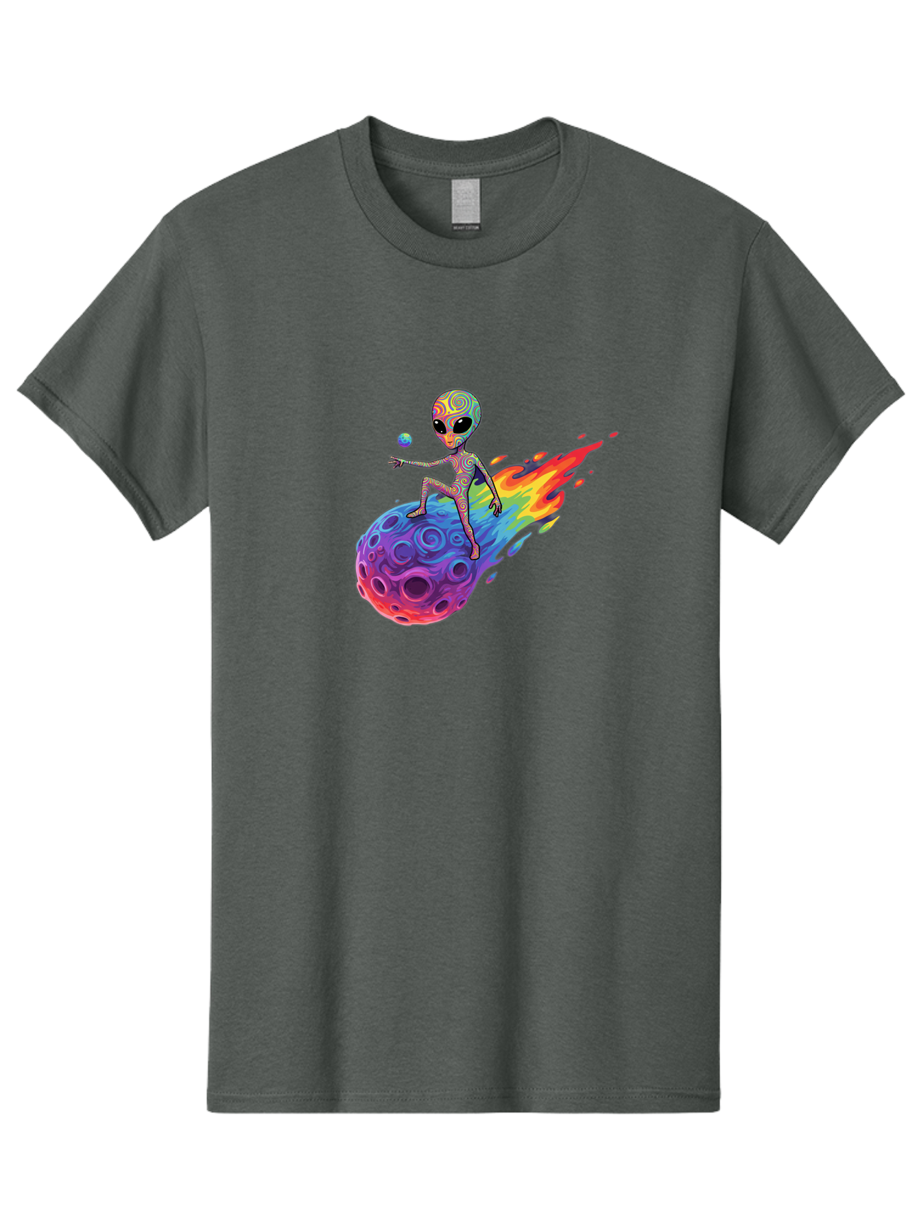 Alien-On-Meteor Men'S Graphic Tee, 100% Cotton, Comfortable Casual Summer Wear, Machine Washable, Vintage Camera, Old Camera, Antique Camera, Black Camera, Classic Photography, Photography Equipment, Nostalgic Device, Film Camera, Camera Art Bao039