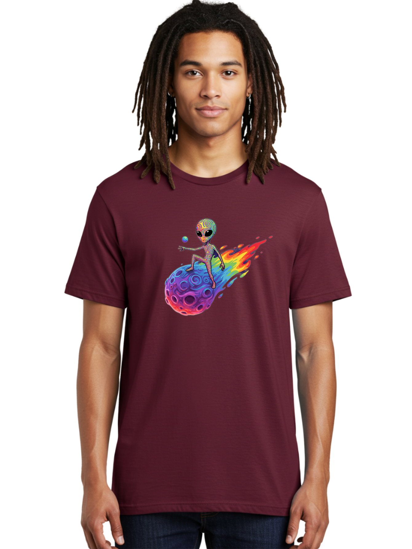 Alien-On-Meteor Men'S Graphic Tee, 100% Cotton, Comfortable Casual Summer Wear, Machine Washable, Vintage Camera, Old Camera, Antique Camera, Black Camera, Classic Photography, Photography Equipment, Nostalgic Device, Film Camera, Camera Art Bao039