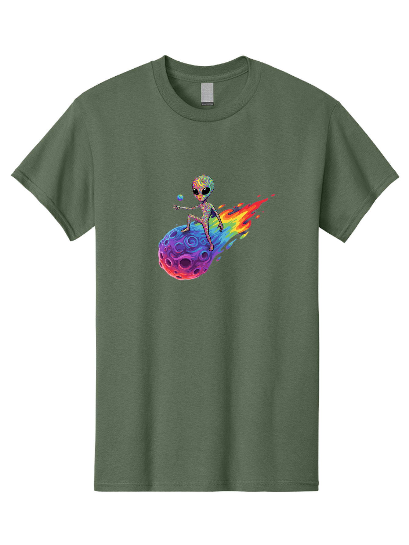 Alien-On-Meteor Men'S Graphic Tee, 100% Cotton, Comfortable Casual Summer Wear, Machine Washable, Vintage Camera, Old Camera, Antique Camera, Black Camera, Classic Photography, Photography Equipment, Nostalgic Device, Film Camera, Camera Art Bao039