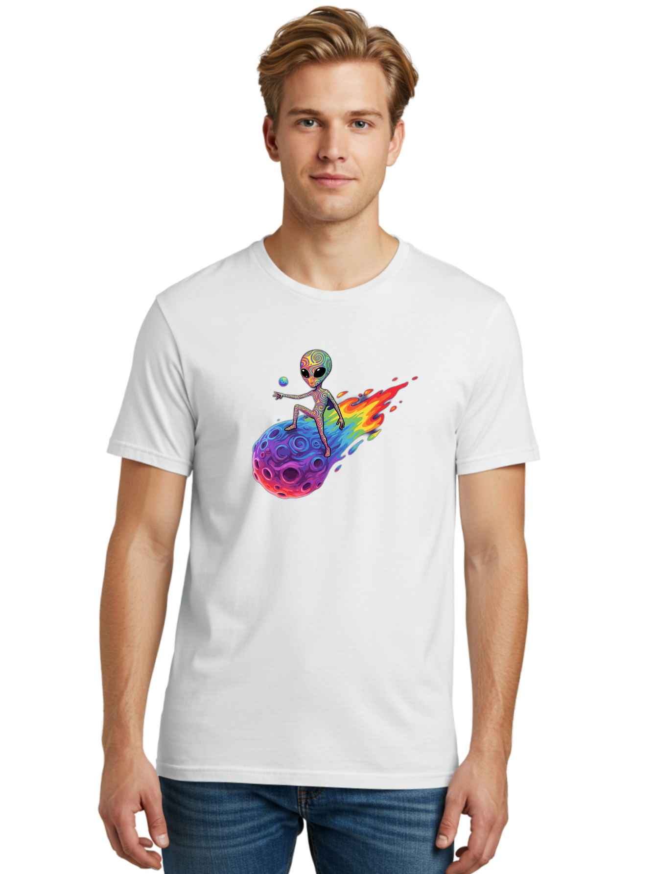 Alien-On-Meteor Men'S Graphic Tee, 100% Cotton, Comfortable Casual Summer Wear, Machine Washable, Vintage Camera, Old Camera, Antique Camera, Black Camera, Classic Photography, Photography Equipment, Nostalgic Device, Film Camera, Camera Art Bao039