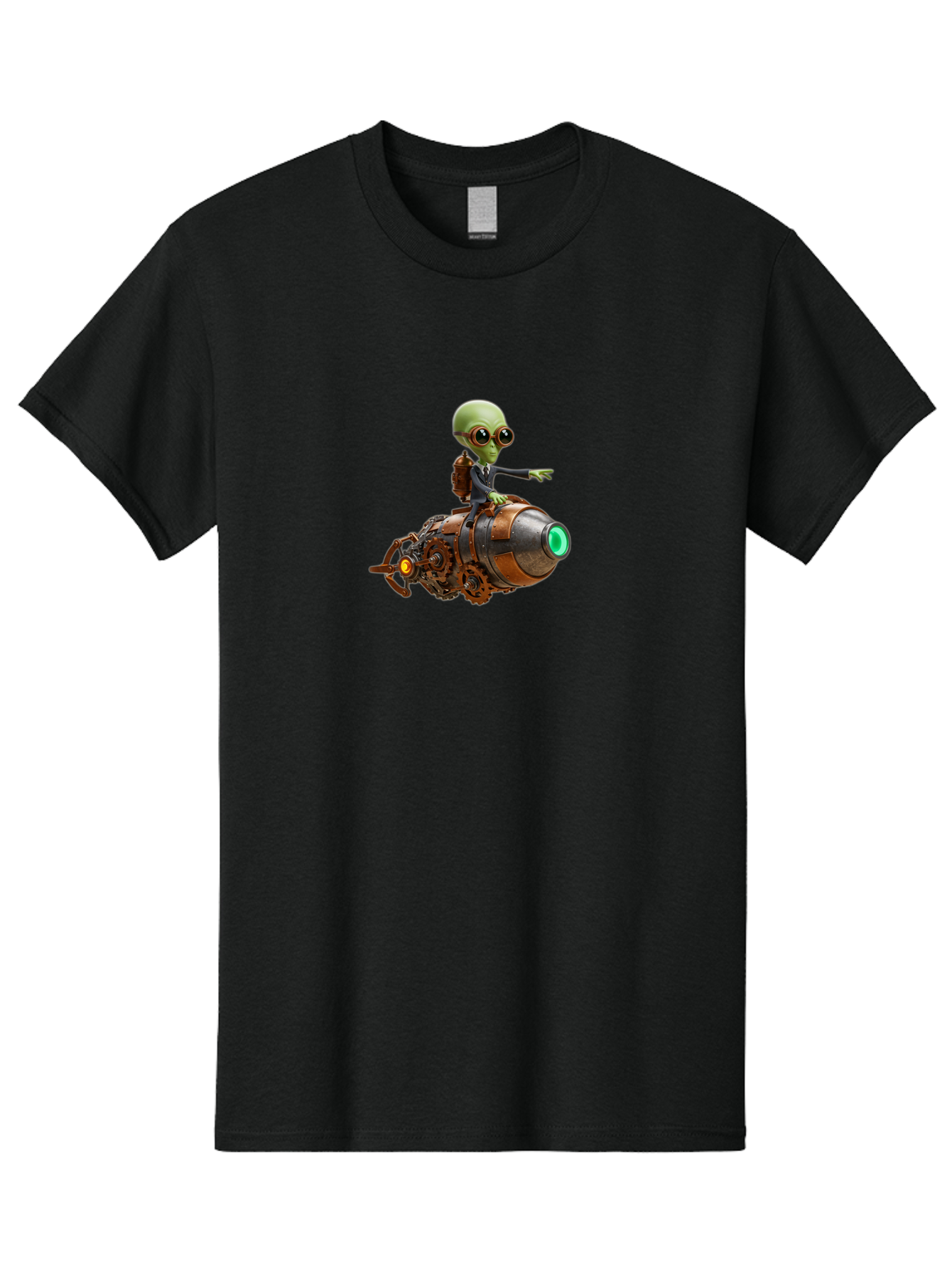 Alien-On-Rocket Men'S Graphic Tee, 100% Cotton, Comfortable Casual Summer Wear, Machine Washable, Vintage Camera, Old Camera, Antique Camera, Black Camera, Classic Photography, Photography Equipment, Nostalgic Device, Film Camera, Camera Art Bao042