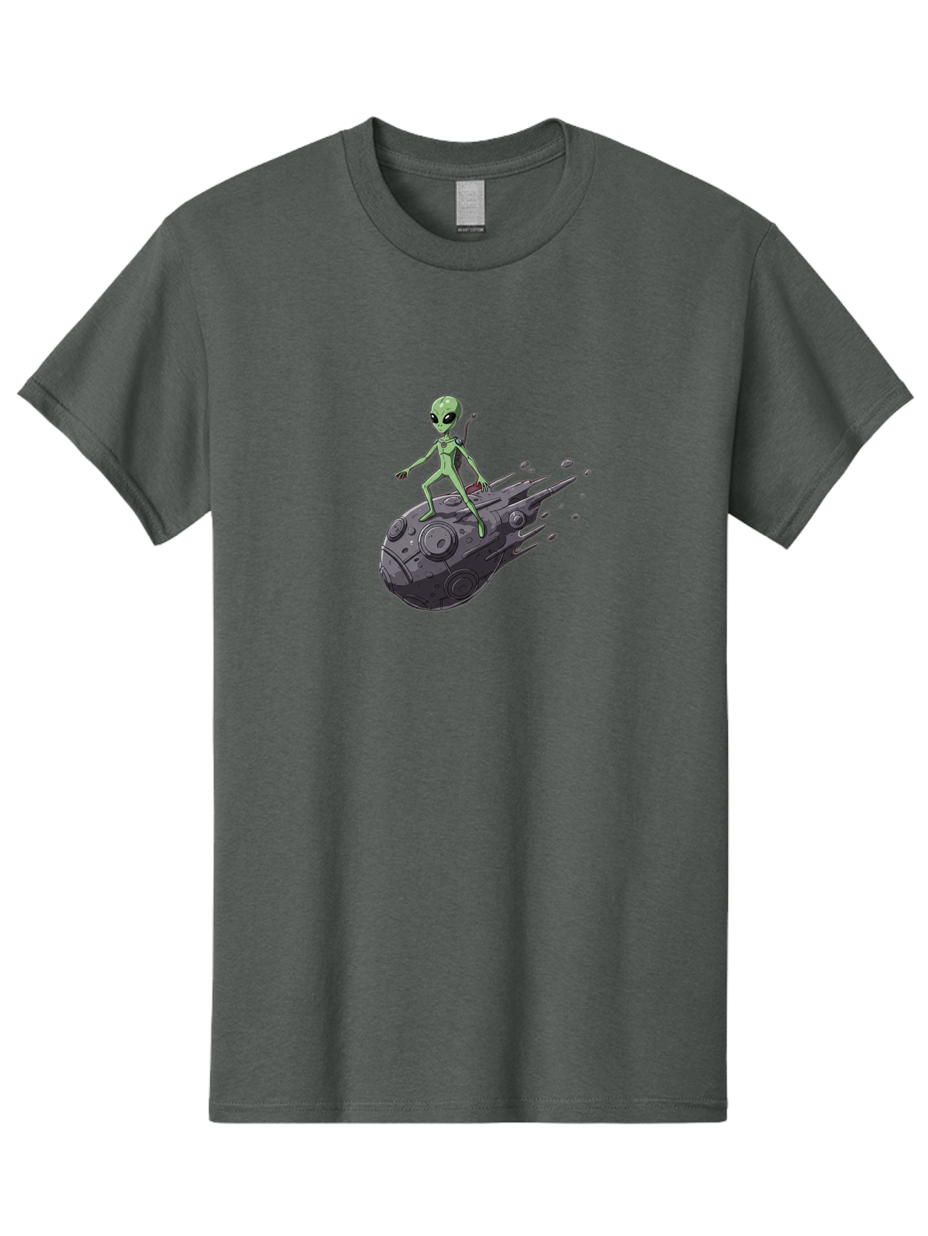 Alien-On-Ufo-1 Men'S Graphic Tee, 100% Cotton, Comfortable Casual Summer Wear, Machine Washable, Vintage Camera, Old Camera, Antique Camera, Black Camera, Classic Photography, Photography Equipment, Nostalgic Device, Film Camera, Camera Art Bao043