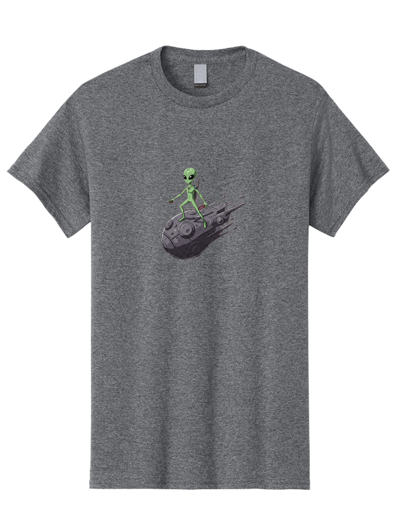Alien-On-Ufo-1 Men'S Graphic Tee, 100% Cotton, Comfortable Casual Summer Wear, Machine Washable, Vintage Camera, Old Camera, Antique Camera, Black Camera, Classic Photography, Photography Equipment, Nostalgic Device, Film Camera, Camera Art Bao043