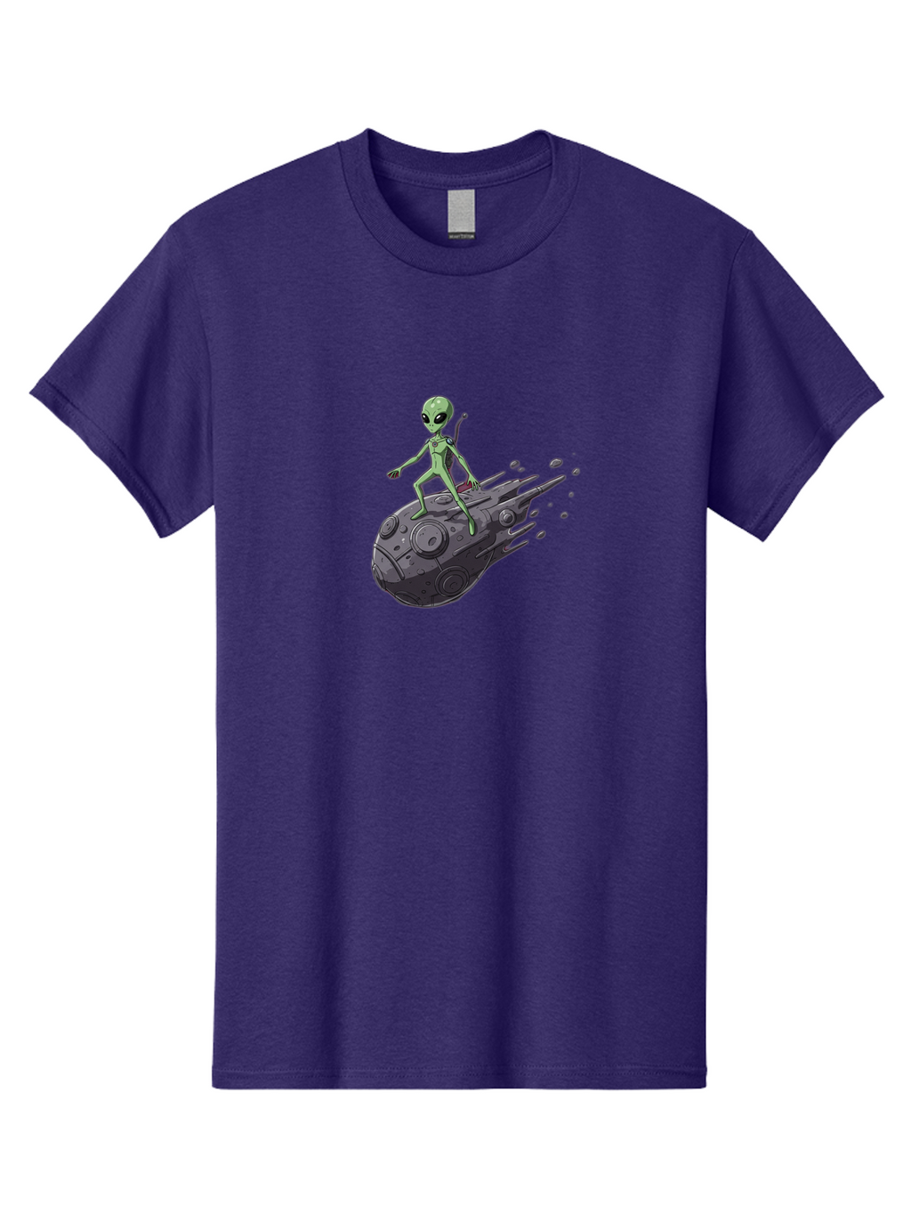 Alien-On-Ufo-1 Men'S Graphic Tee, 100% Cotton, Comfortable Casual Summer Wear, Machine Washable, Vintage Camera, Old Camera, Antique Camera, Black Camera, Classic Photography, Photography Equipment, Nostalgic Device, Film Camera, Camera Art Bao043