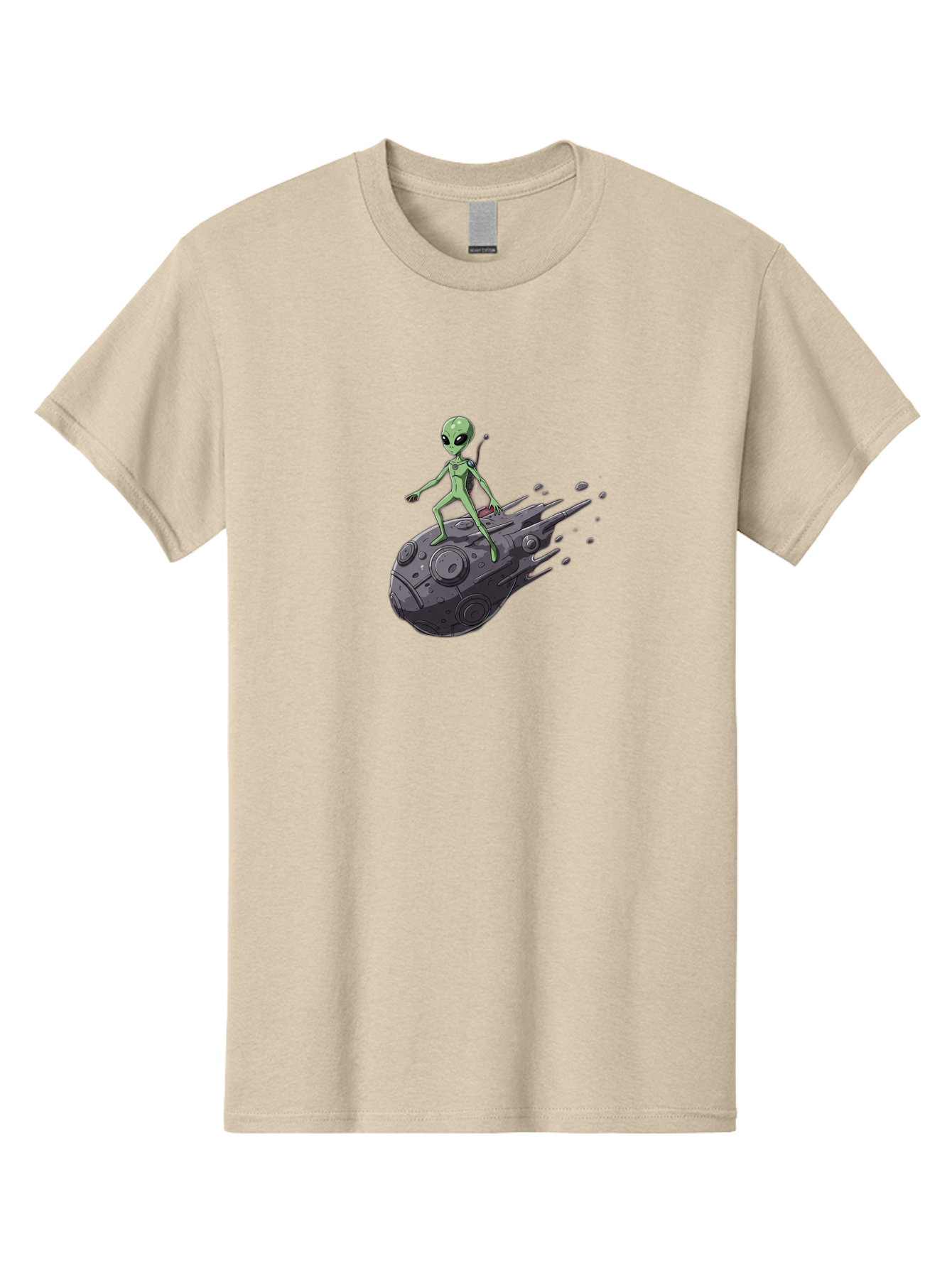 Alien-On-Ufo-1 Men'S Graphic Tee, 100% Cotton, Comfortable Casual Summer Wear, Machine Washable, Vintage Camera, Old Camera, Antique Camera, Black Camera, Classic Photography, Photography Equipment, Nostalgic Device, Film Camera, Camera Art Bao043