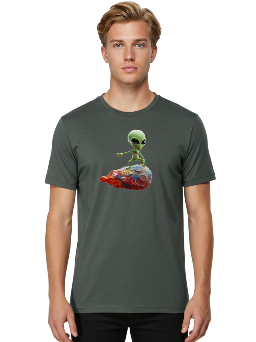 Alien Men'S Graphic Tee, 100% Cotton, Comfortable Casual Summer Wear, Machine Washable, Vintage Camera, Old Camera, Antique Camera, Black Camera, Classic Photography, Photography Equipment, Nostalgic Device, Film Camera, Camera Art Bao045