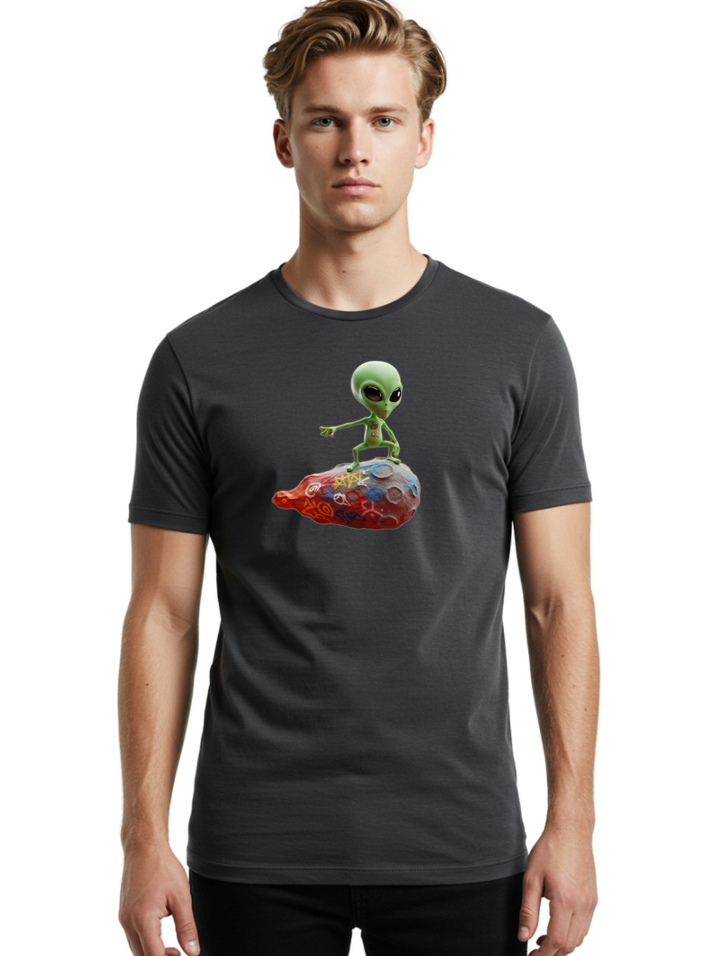 Alien Men'S Graphic Tee, 100% Cotton, Comfortable Casual Summer Wear, Machine Washable, Vintage Camera, Old Camera, Antique Camera, Black Camera, Classic Photography, Photography Equipment, Nostalgic Device, Film Camera, Camera Art Bao045
